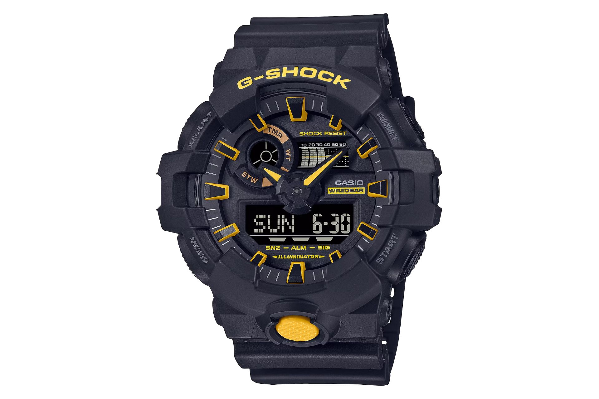 فریم و صفحه ساعت مچی مردانه کاسیو جی شاک GA-700CY-1A