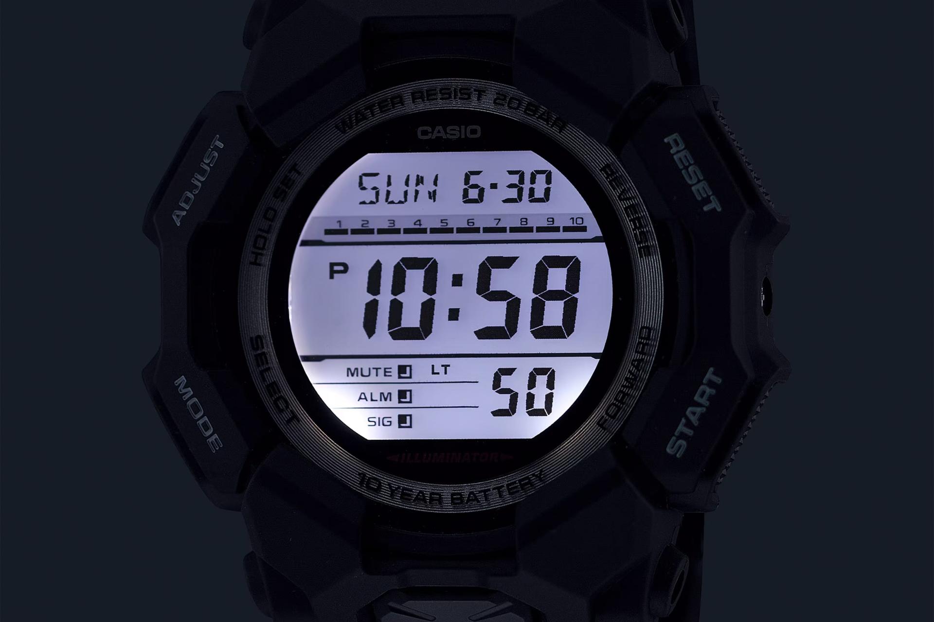 نور شب‌تاب ساعت مچی مردانه کاسیو جی شاک GD-010-1