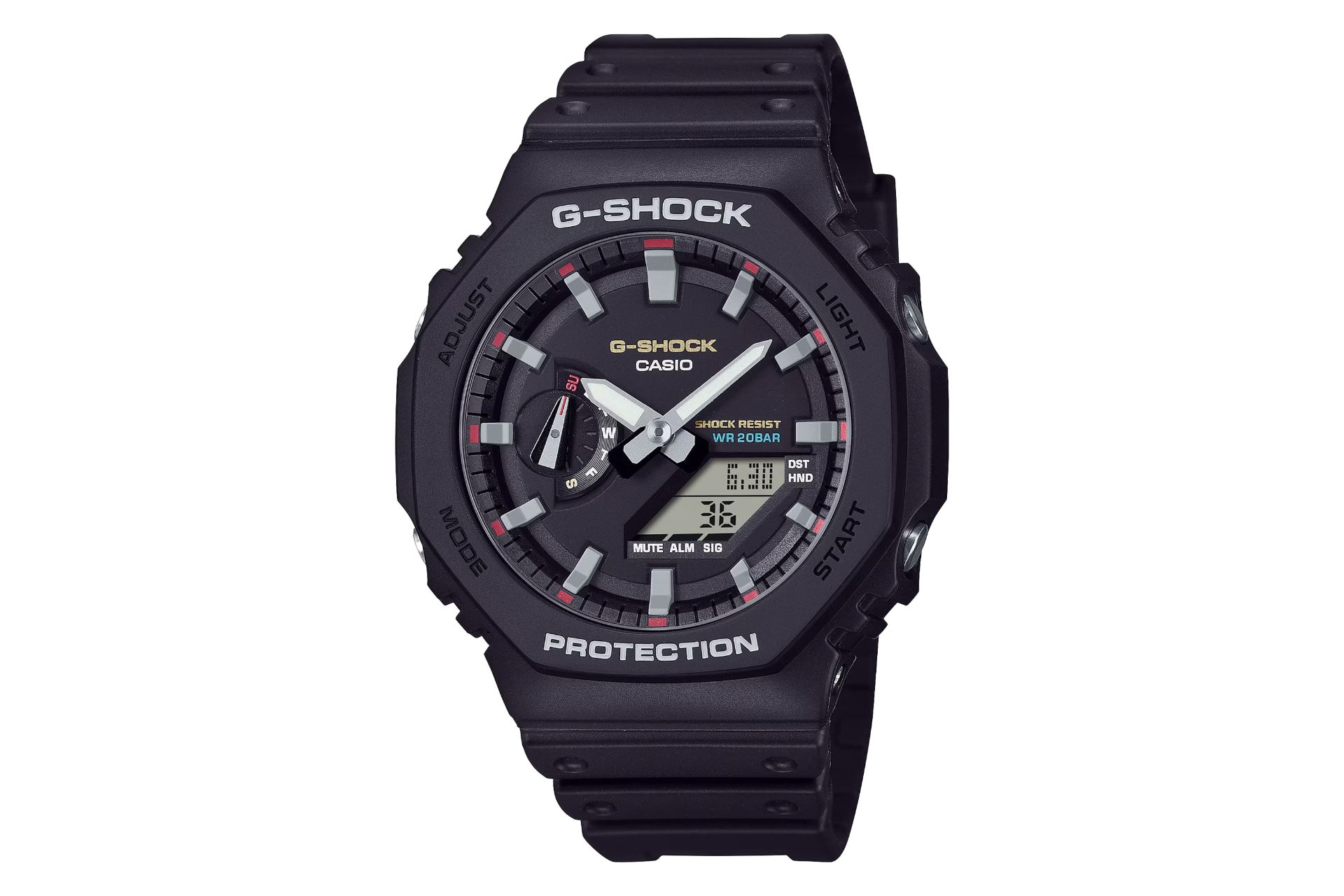 فریم و صفحه ساعت مچی مردانه کاسیو جی شاک GA-2100RL-1A
