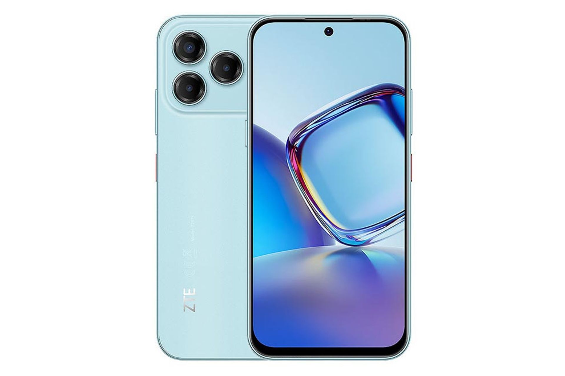 پنل جلو و پشت گوشی موبایل بلید V80 Design زد تی ای آبی روشن / ZTE Blade V80 Design