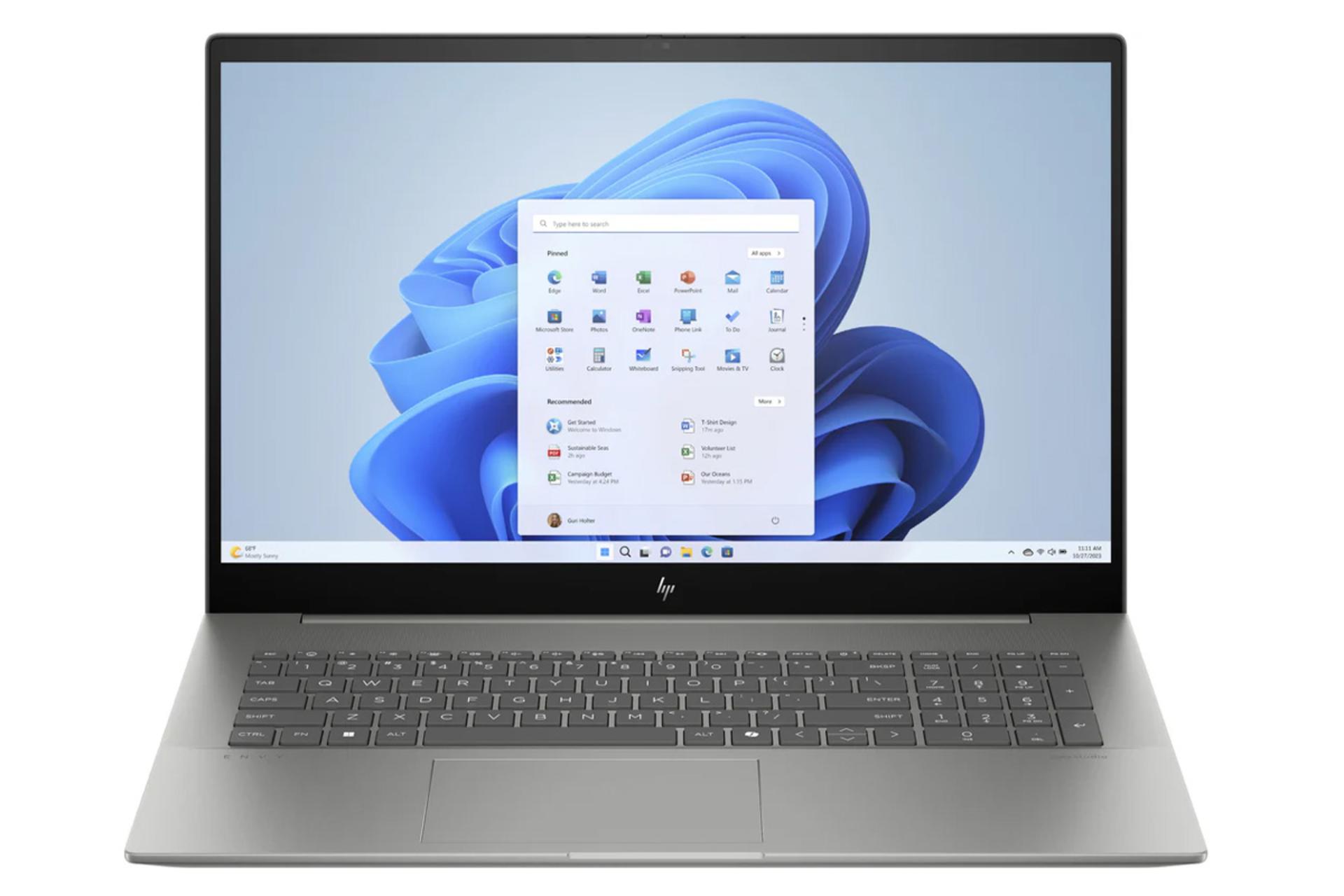 لپ تاپ ENVY x360 17-CW1023CL اچ پی  نمای روبرو