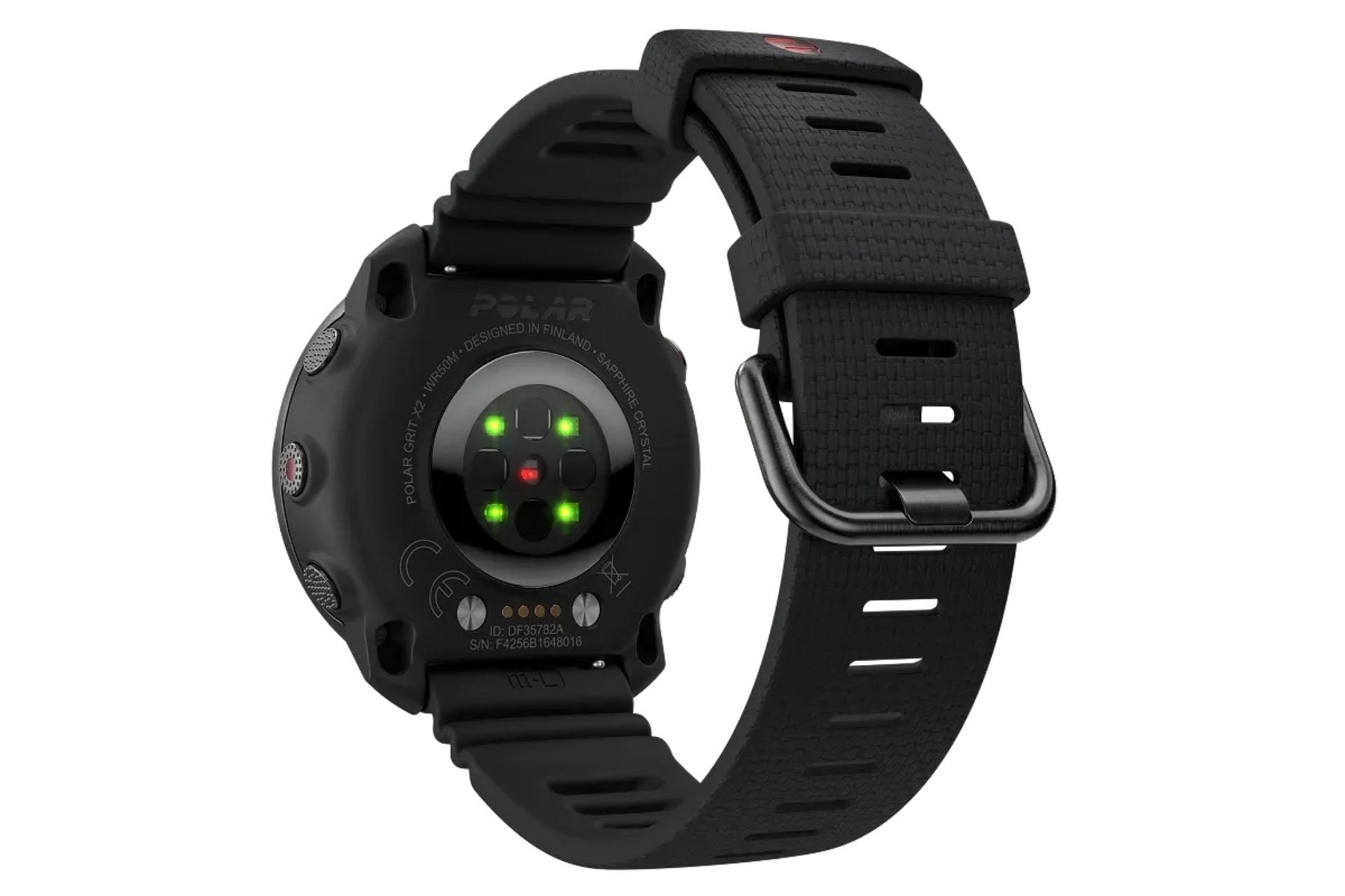 نمای پشت ساعت هوشمند پولار Grit X2