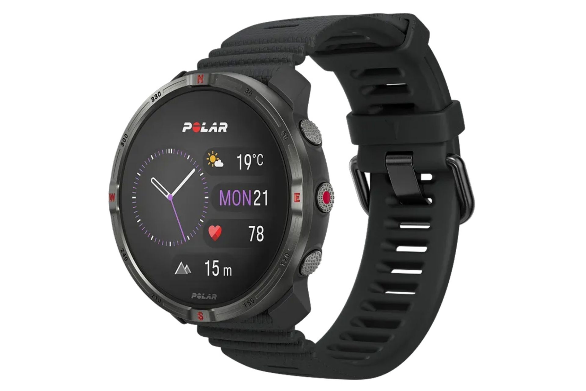 ساعت هوشمند پولار Grit X2 رنگ مشکی