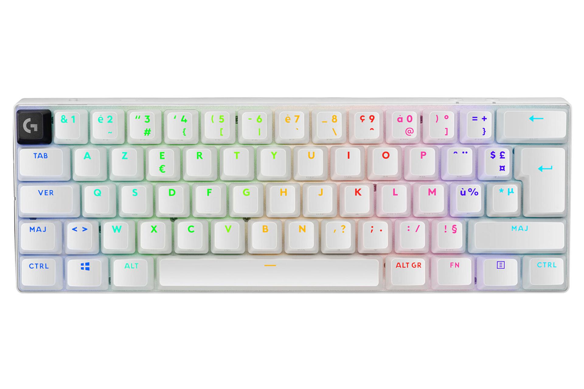 کیبورد لاجیتک G PRO X 60 LIGHTSPEED رنگ سفید