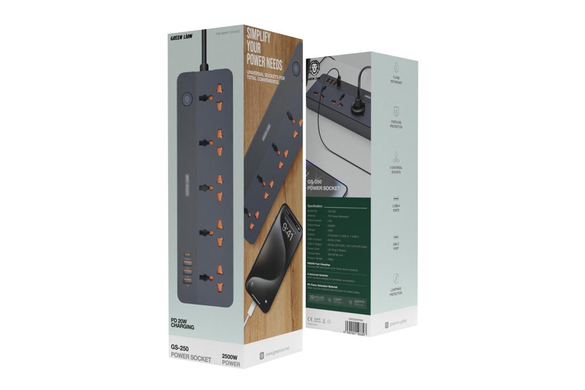 جعبه چندراهی برق گرین لیون GS250