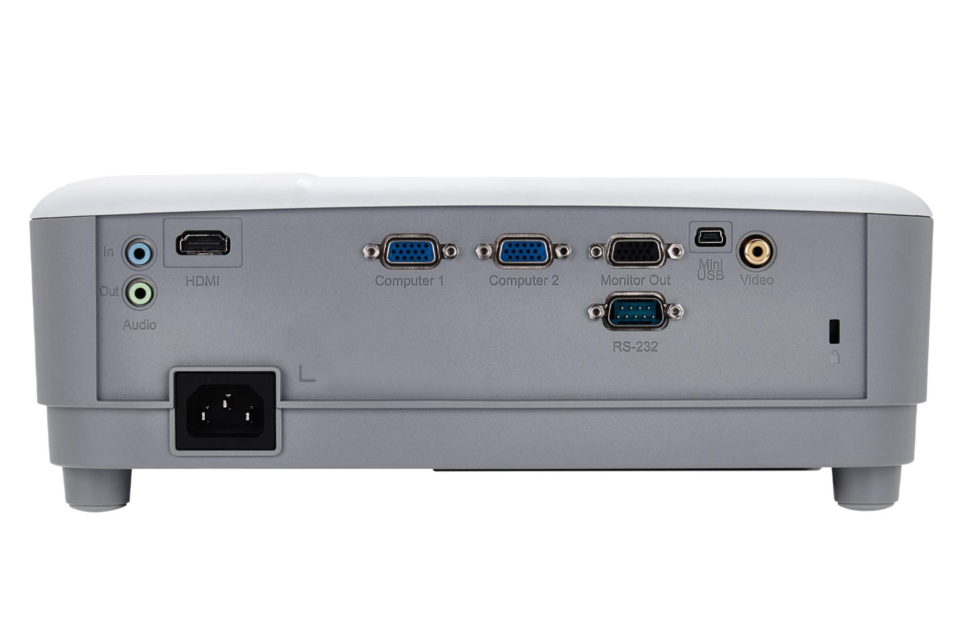 نمای پشت ویدیو پروژکتور ویوسونیک PA503W