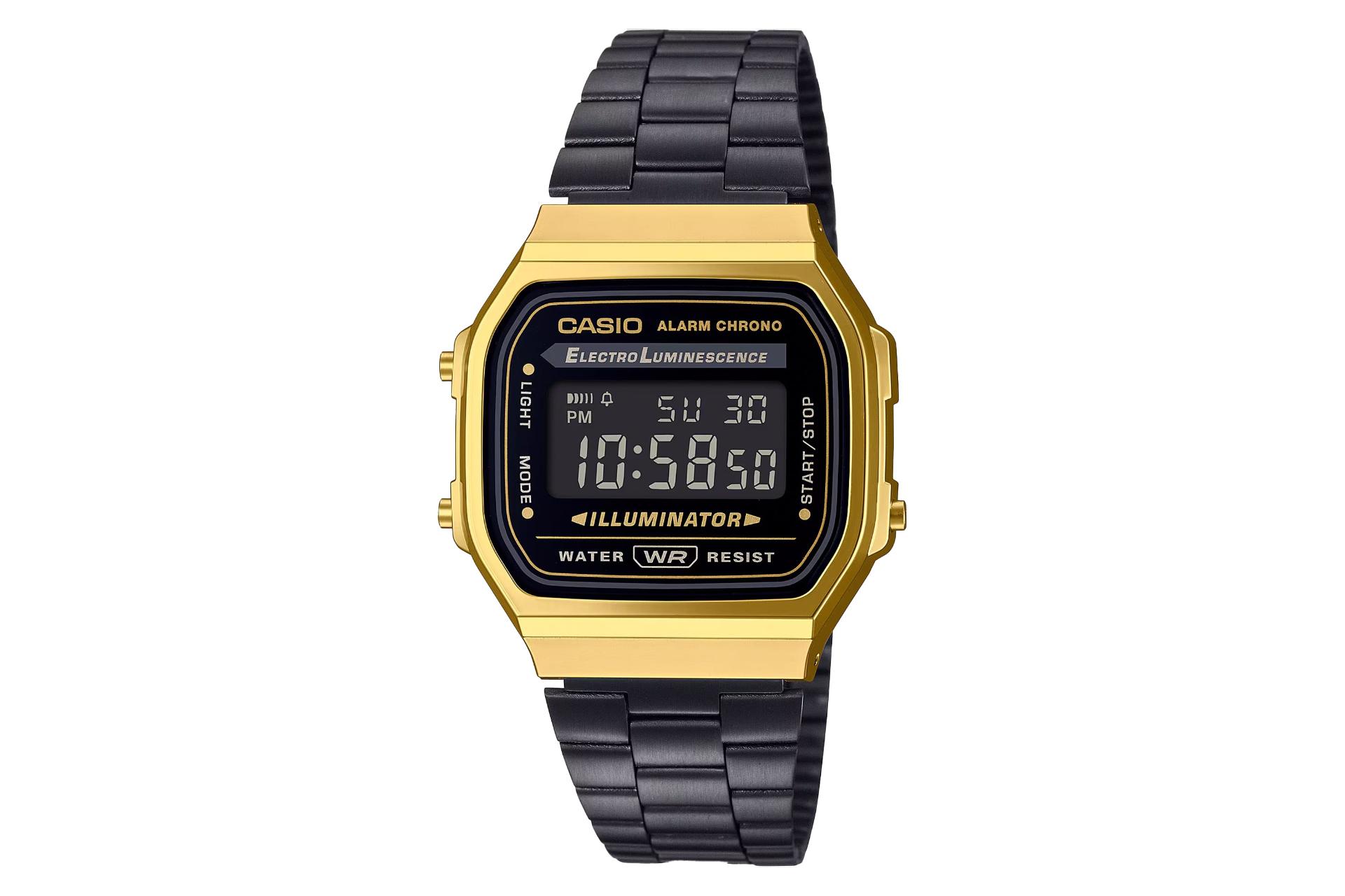 فریم و صفحه ساعت مچی مردانه کاسیو Vintage A168WEGB-1B