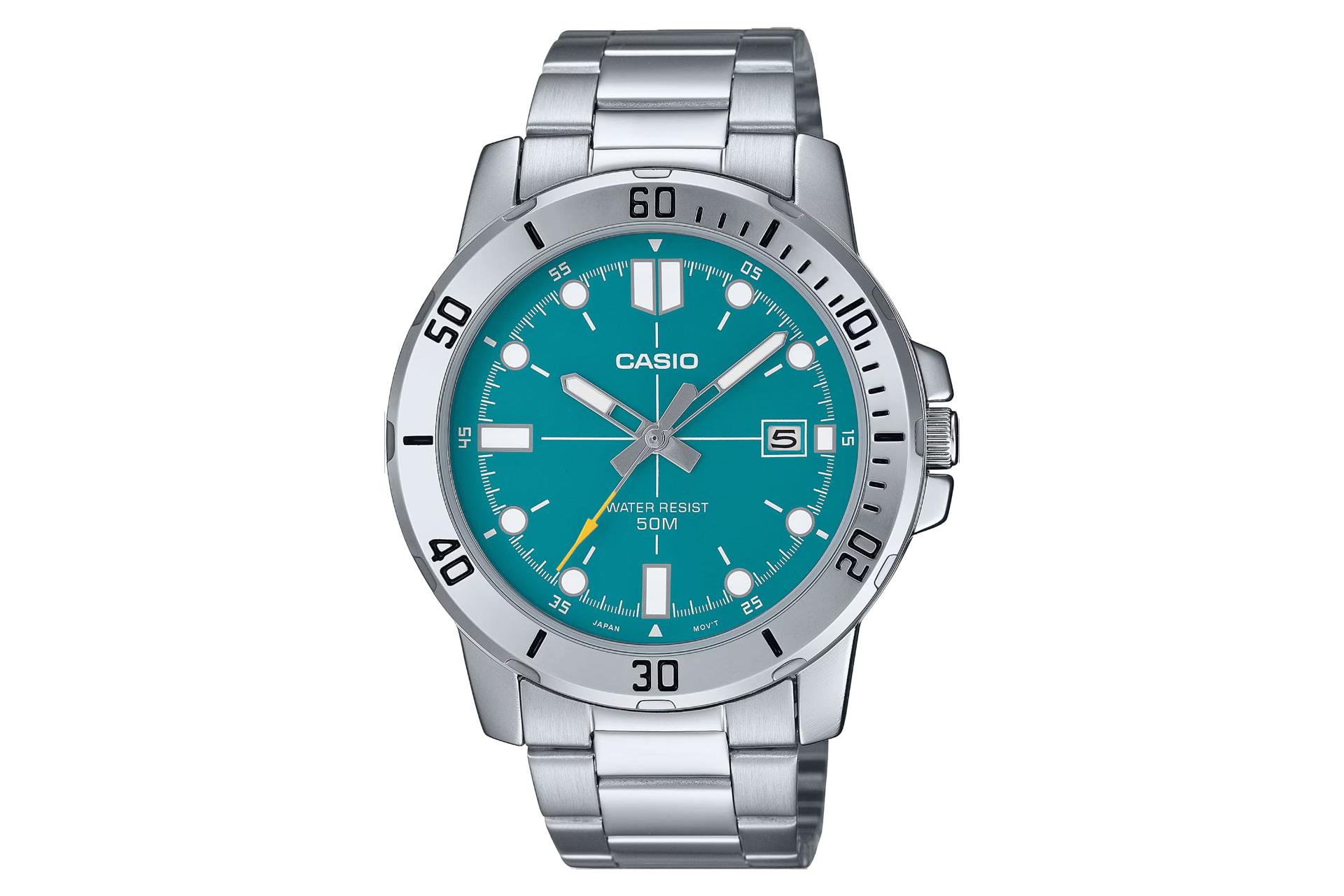 فریم و صفحه ساعت مچی مردانه کاسیو Standard MTP-VD01D-3E2V