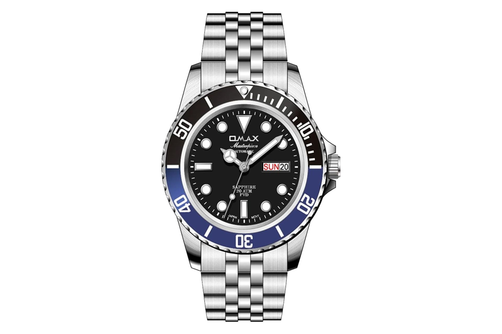 فریم و صفحه ساعت مچی مردانه اوماکس Masterpiece Automatic OSA023P26S