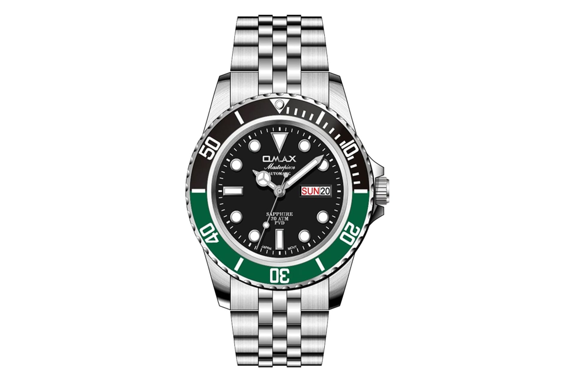 فریم و صفحه ساعت مچی مردانه اوماکس Masterpiece Automatic OSA023P26W