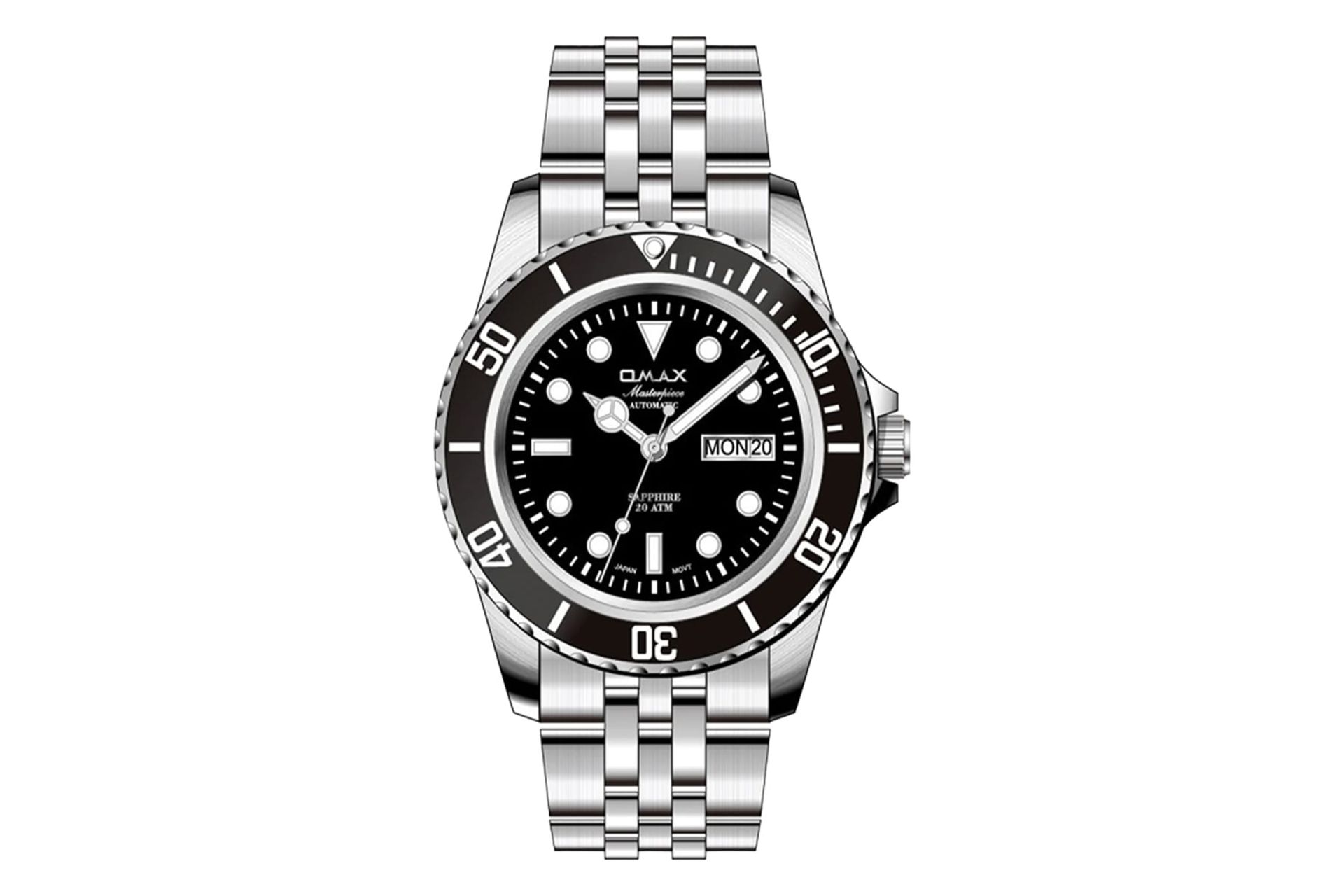 فریم و صفحه ساعت مچی مردانه اوماکس Masterpiece Automatic OSA023P26I