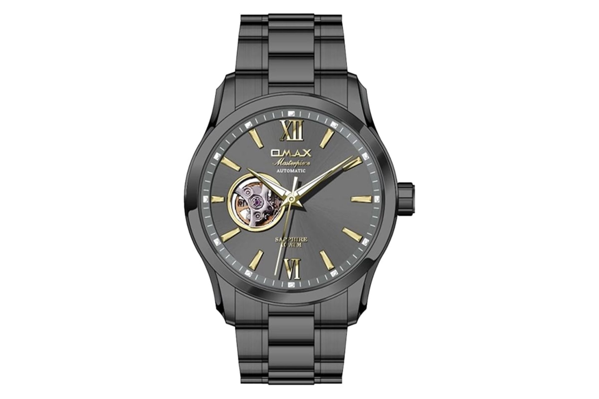 فریم و صفحه ساعت مچی مردانه اوماکس Masterpiece Automatic OAOR008N99I