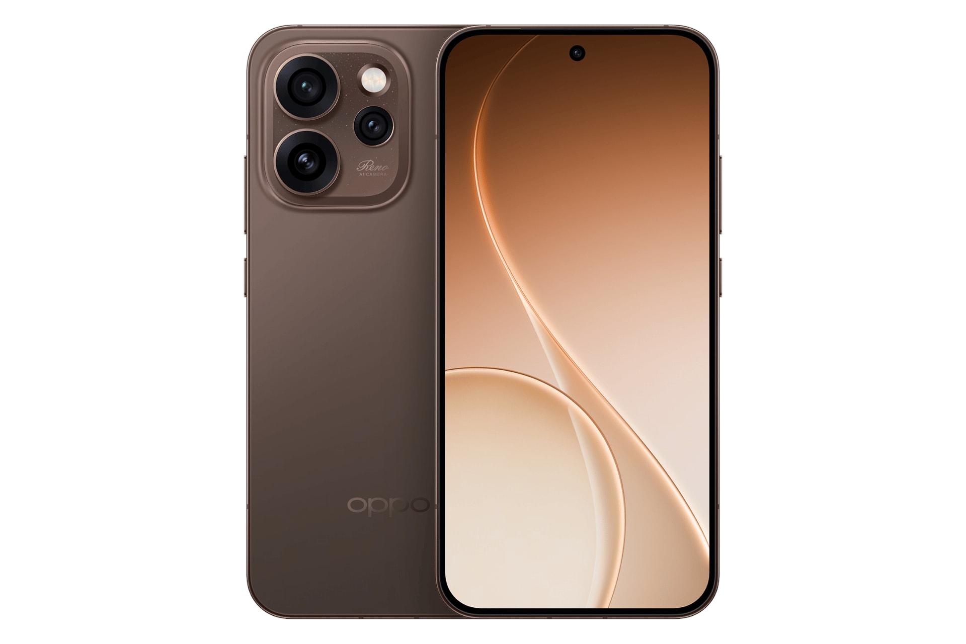 پنل جلو و پشت گوشی موبایل Reno15 اوپو قهوه ای / Oppo Reno15