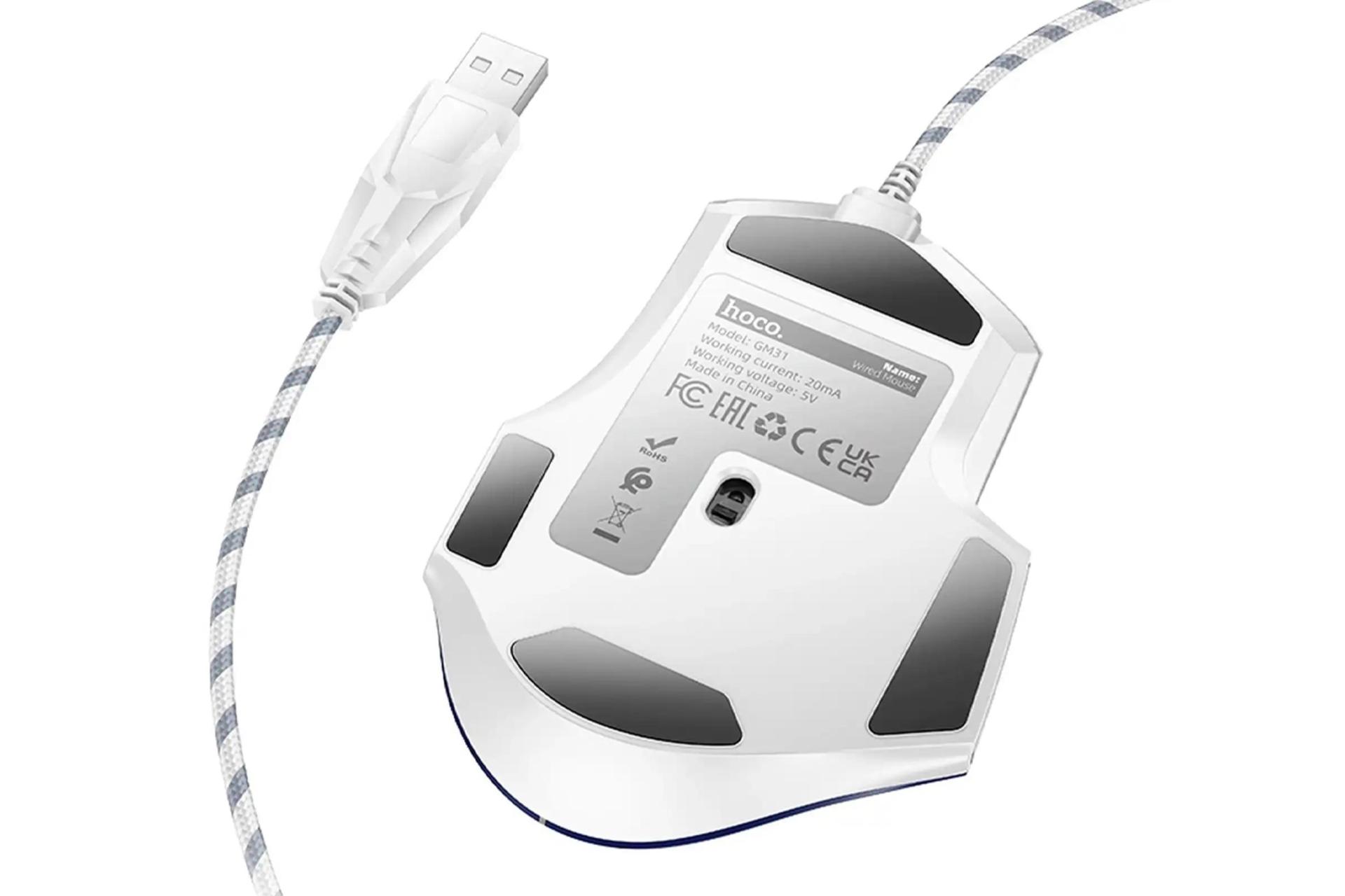 نمای پشت ماوس هوکو GM31