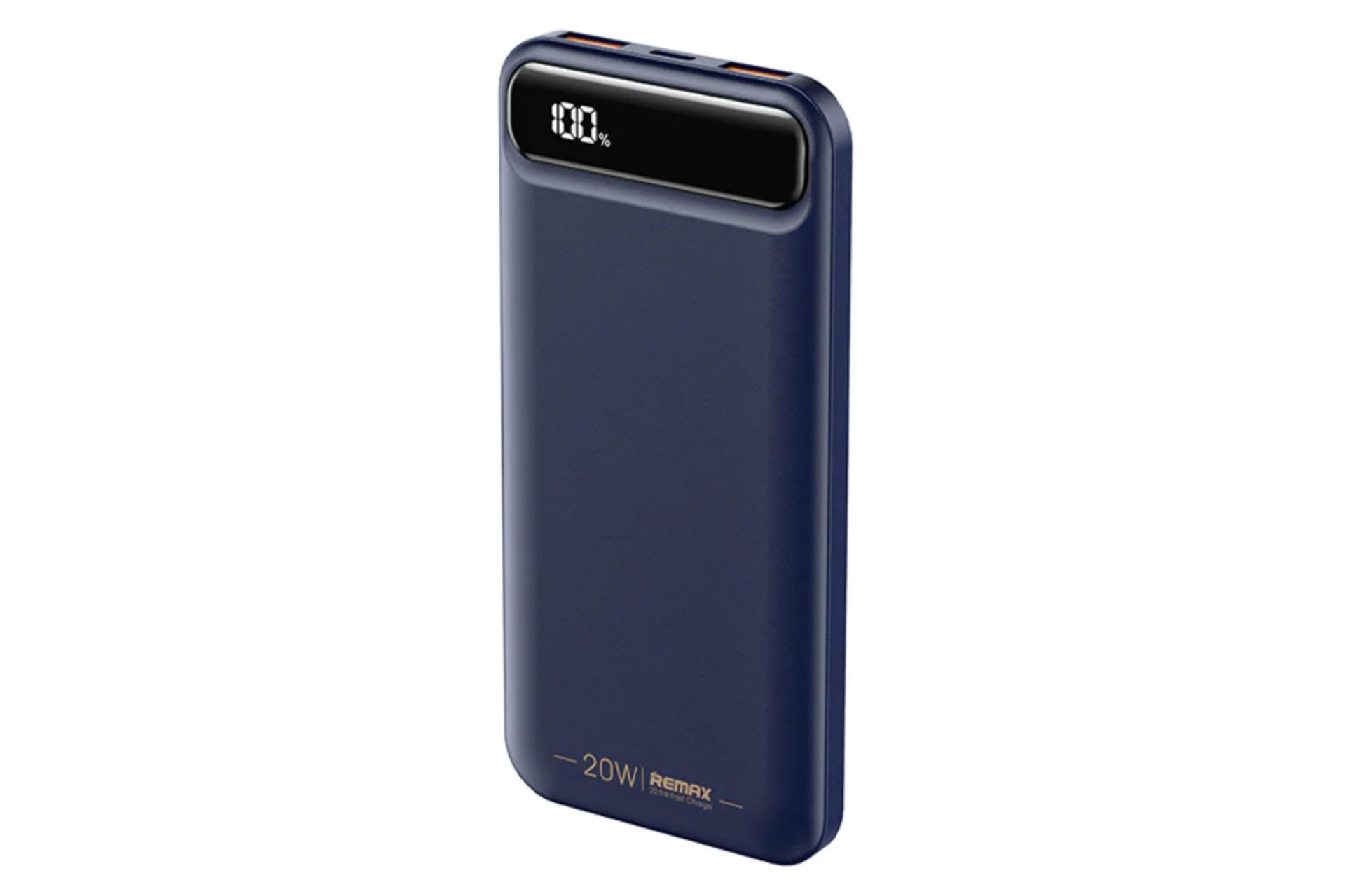 ابعاد و اندازه پاور بانک ریمکس RPP-520 Bole Series با ظرفیت 10000 میلی‌آمپر ساعت