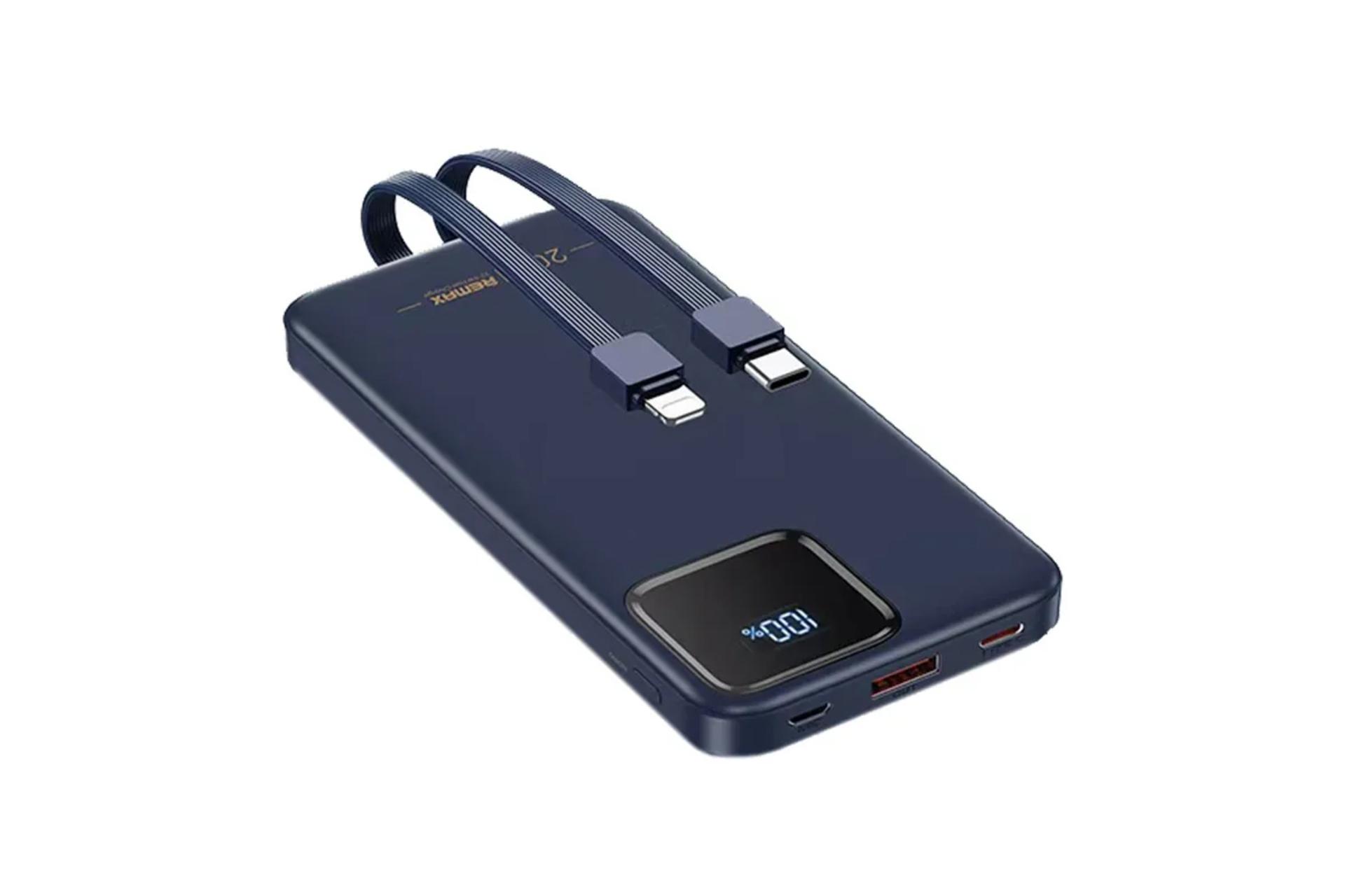 پاور بانک ریمکس RPP-500 Suji Series با ظرفیت 10000 میلی‌آمپر ساعت