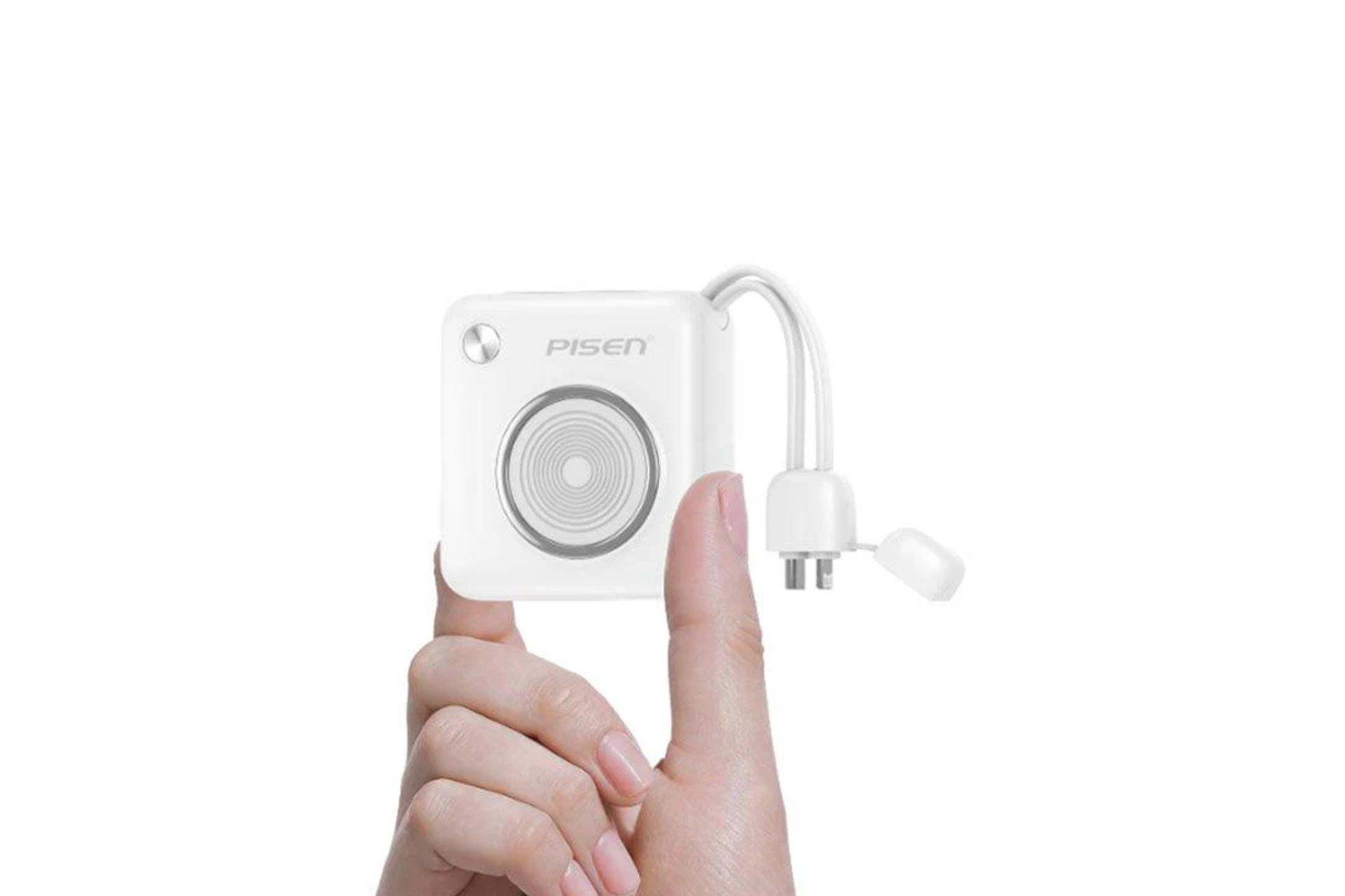 ابعاد و اندازه پاور بانک پایزن Power Depot TP-D105 با ظرفیت 10000 میلی‌آمپر ساعت