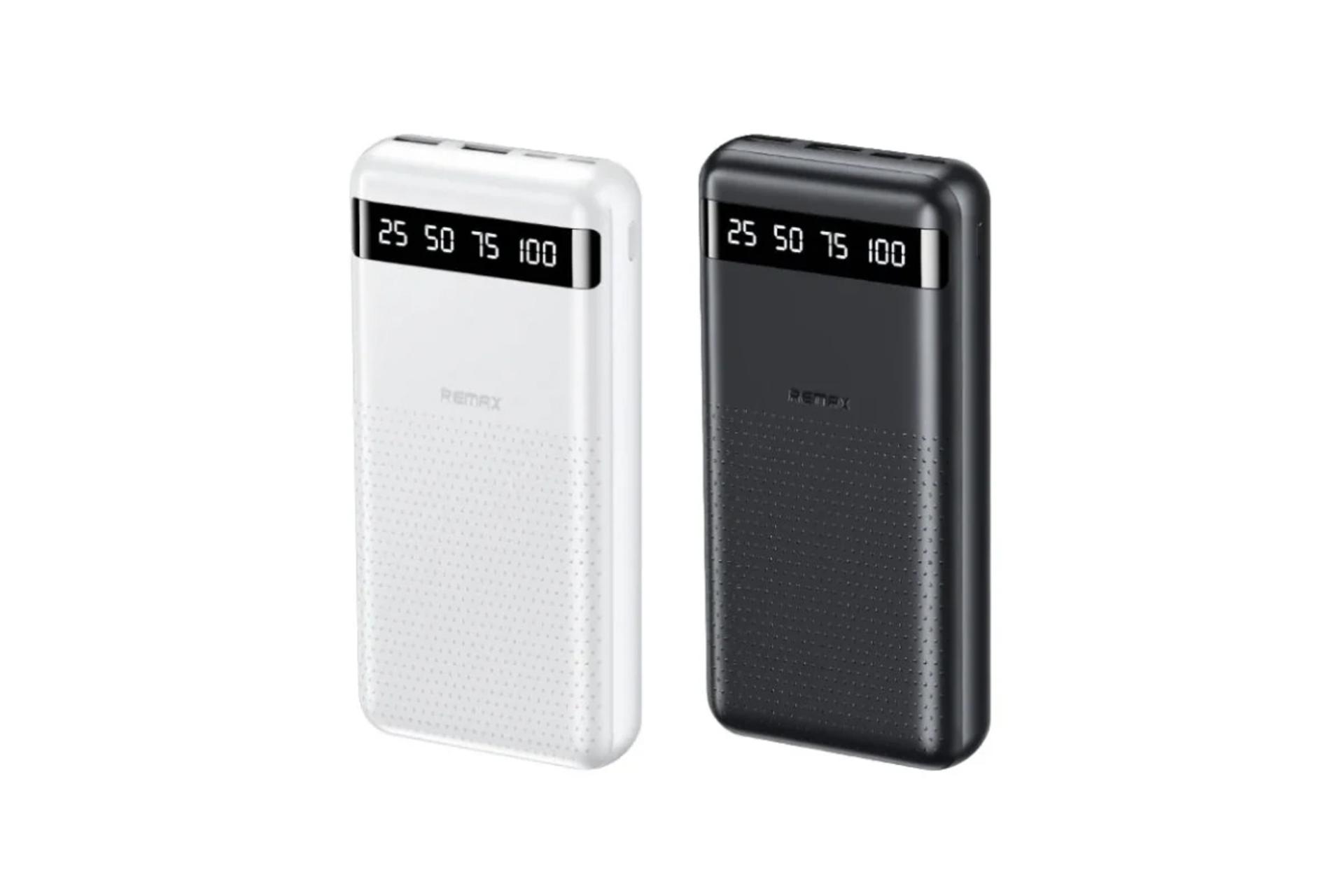 رنگ بندی پاور بانک ریمکس RPP-11 Hintom Series با ظرفیت 20000 میلی‌آمپر ساعت