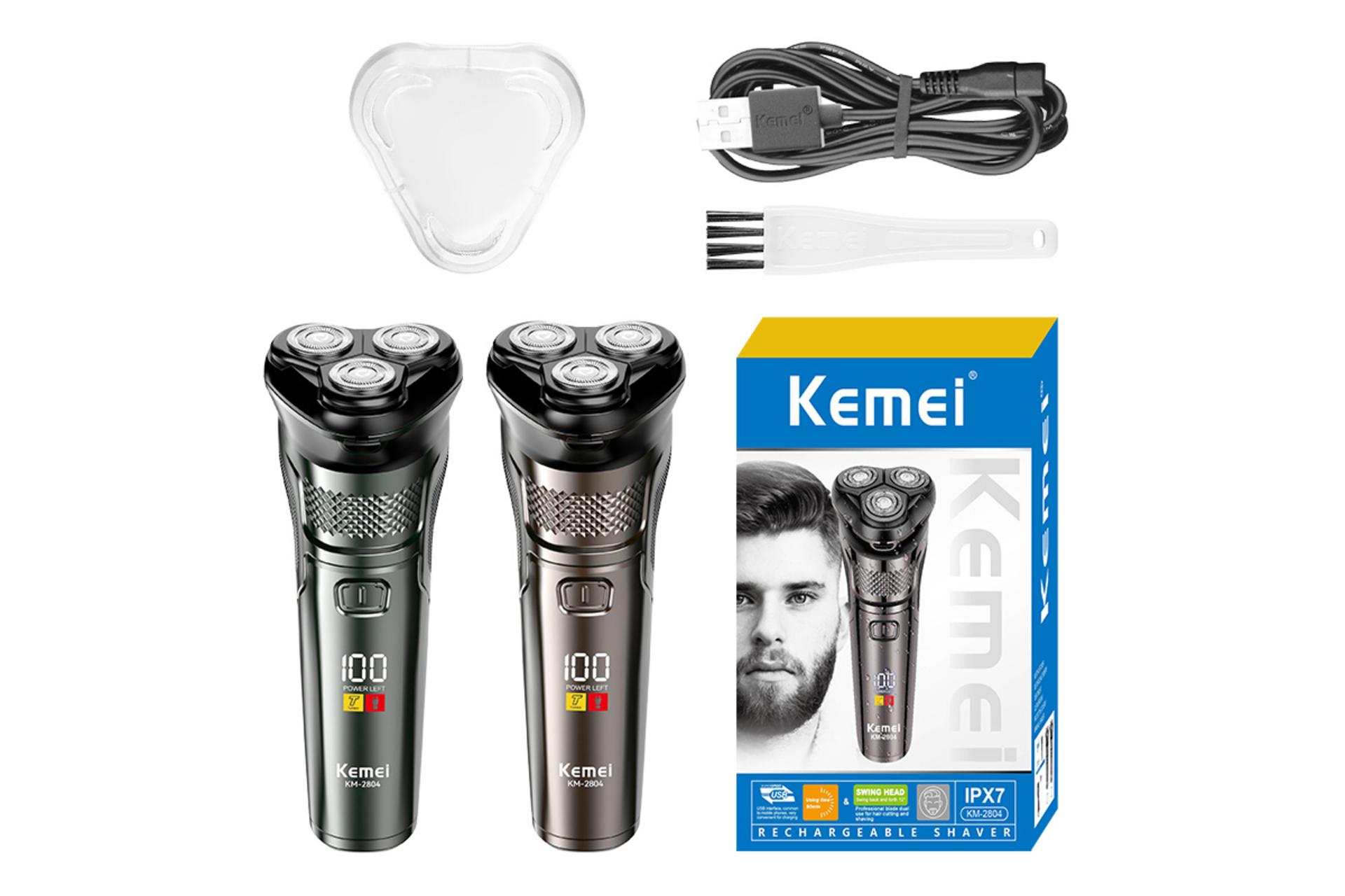 اقلام همراه ماشین اصلاح و ریش تراش کیمی KM-2804