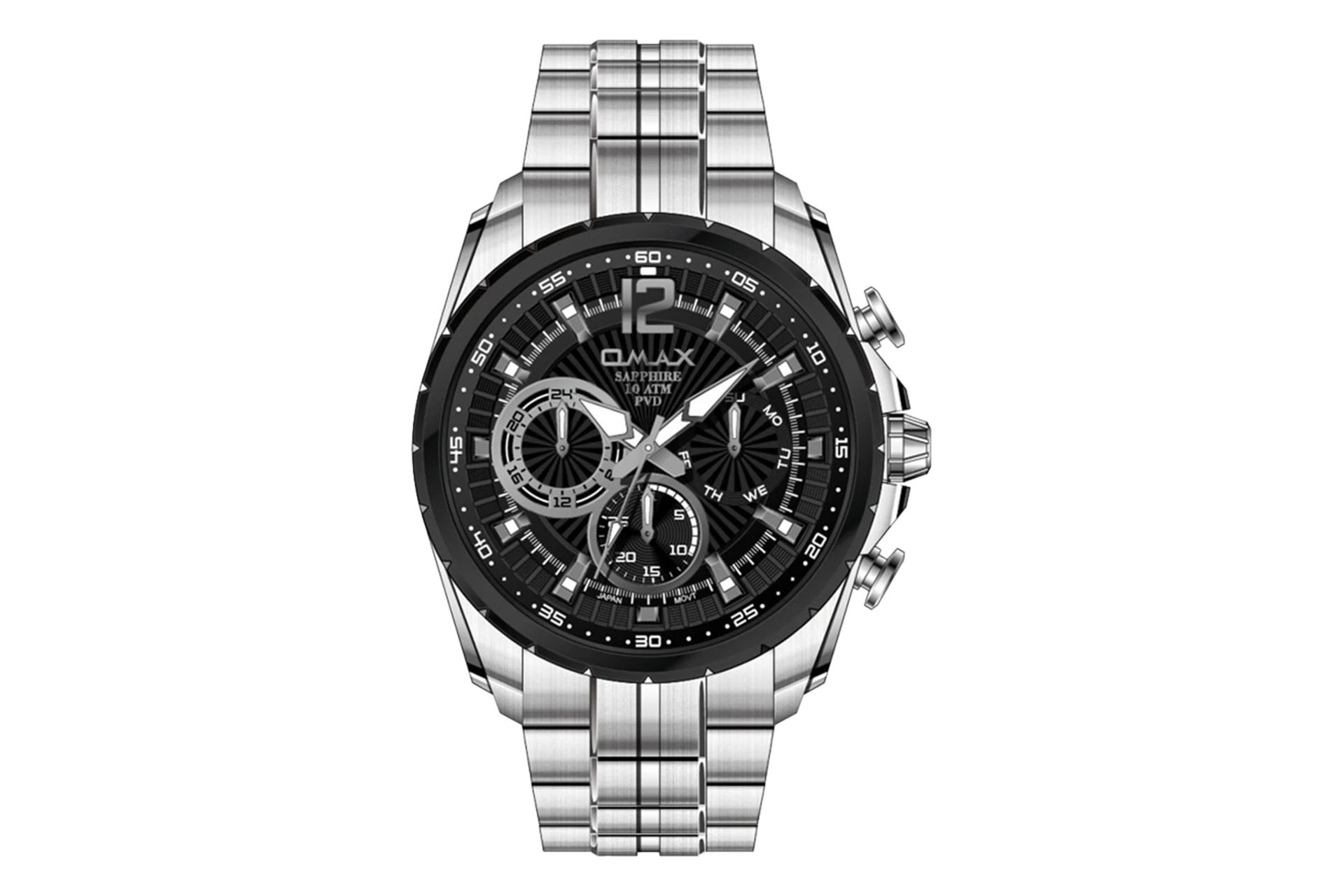 فریم و صفحه ساعت مچی مردانه اوماکس Masterpiece Quartz OAEM001A26I