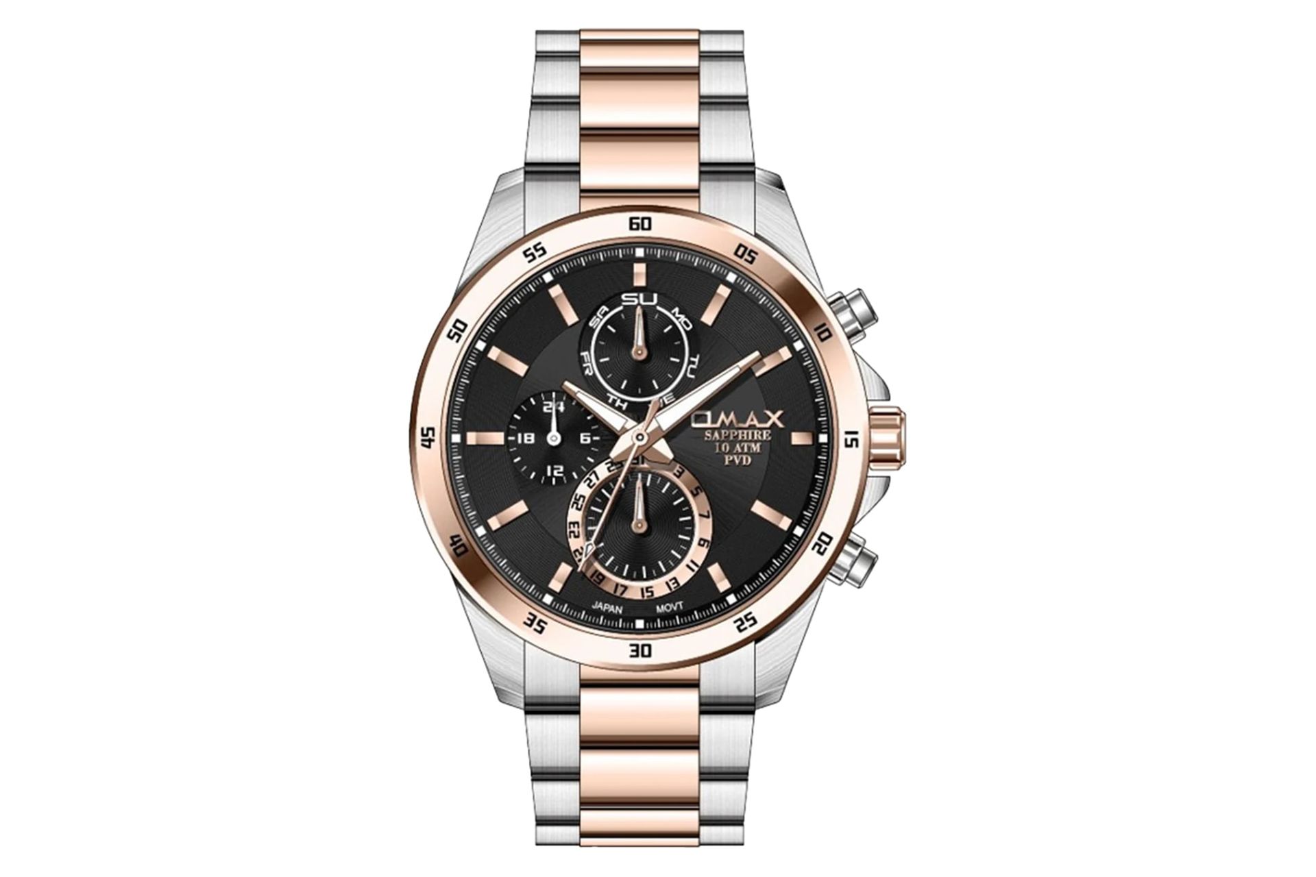 فریم و صفحه ساعت مچی مردانه اوماکس Masterpiece Quartz OAEM009C2CI