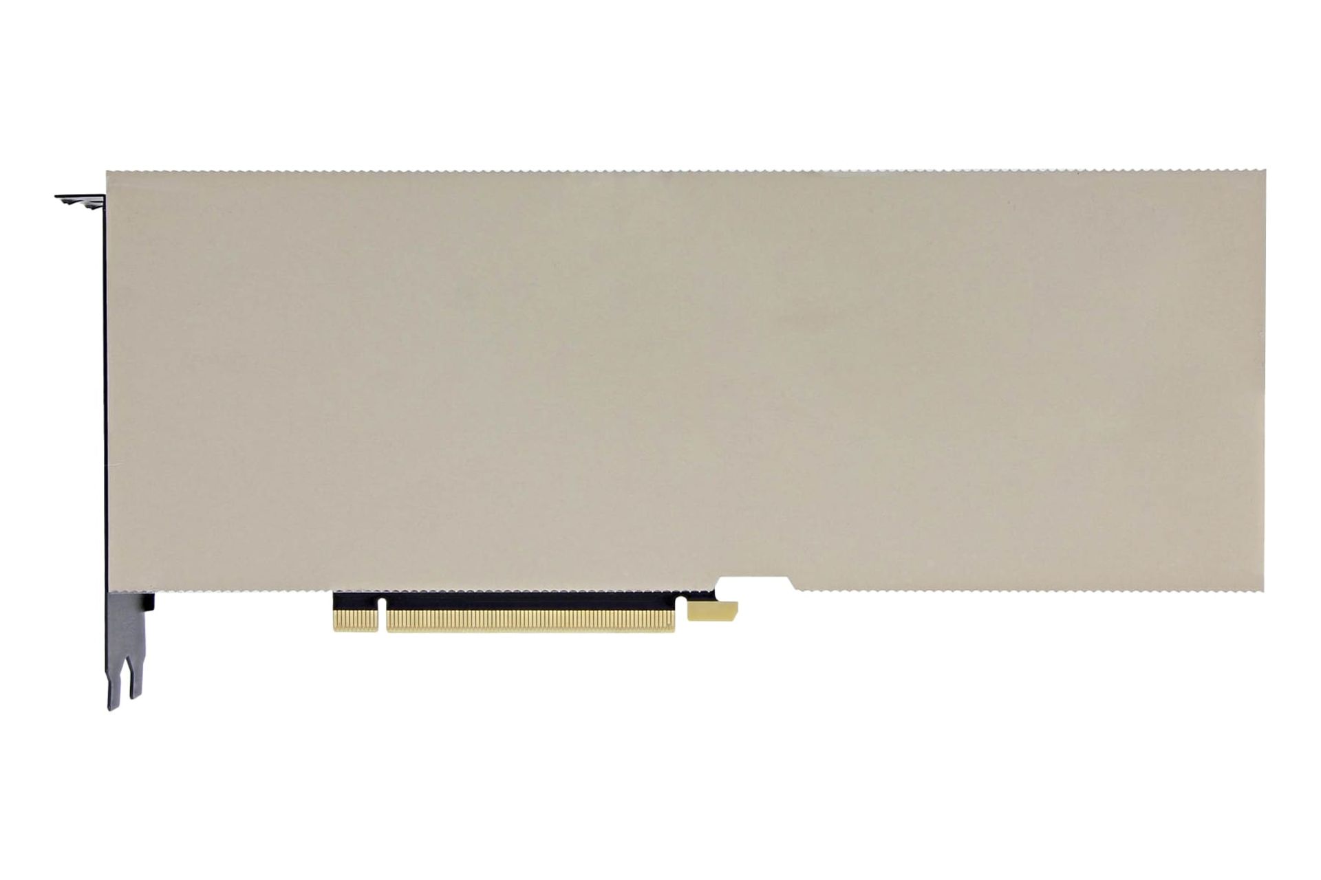 نمای زیر کارت گرافیک انویدیا H100 NVL با نمایش کانکتور PCIe