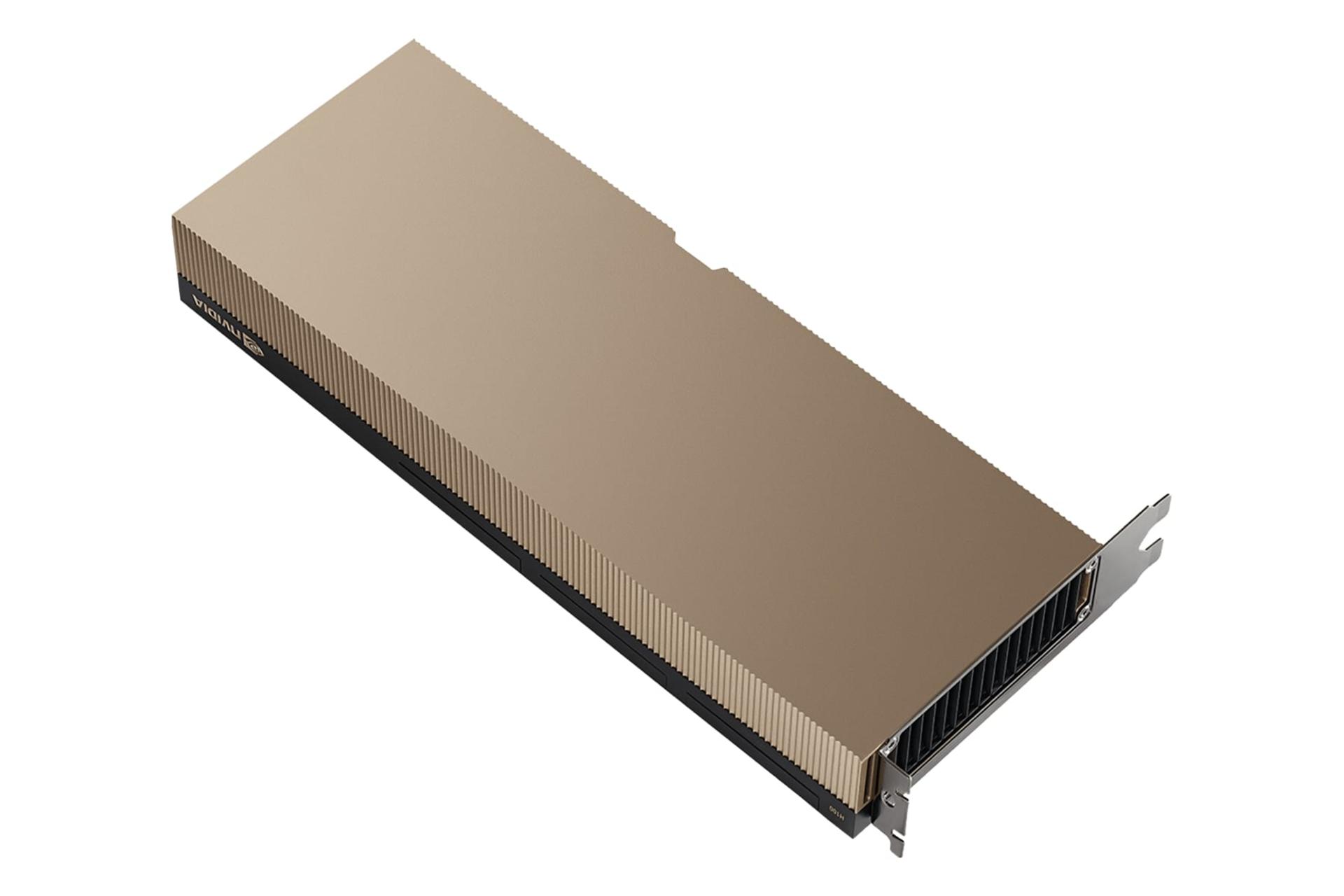 نمای زیر و پشت کارت گرافیک انویدیا H100 NVL با نمایش خروجی هوا و براکت پشت