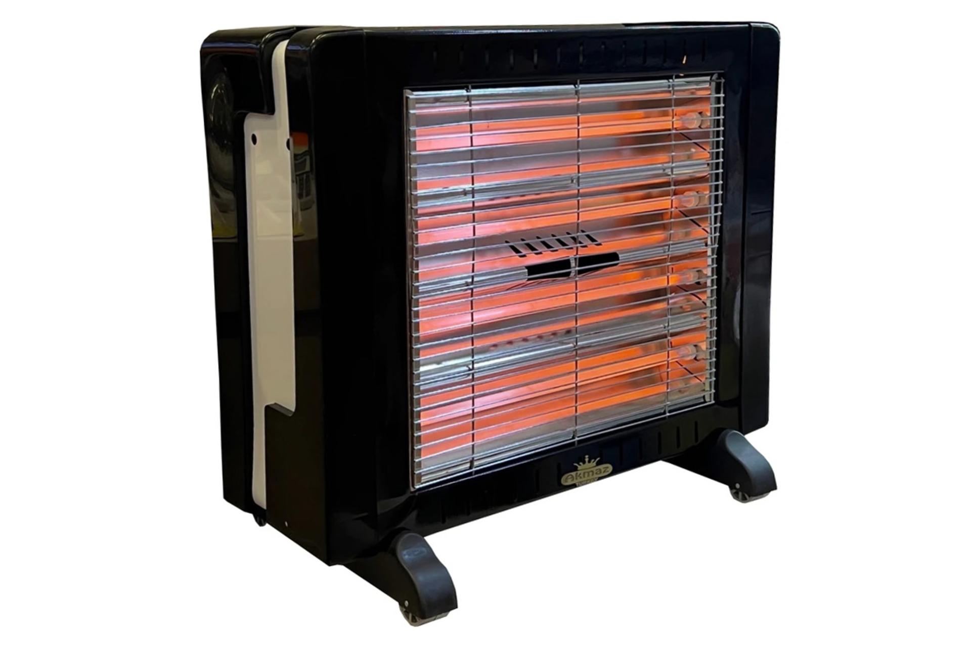 نمای سمت چپ بخاری برقی آکماز 6 المنت