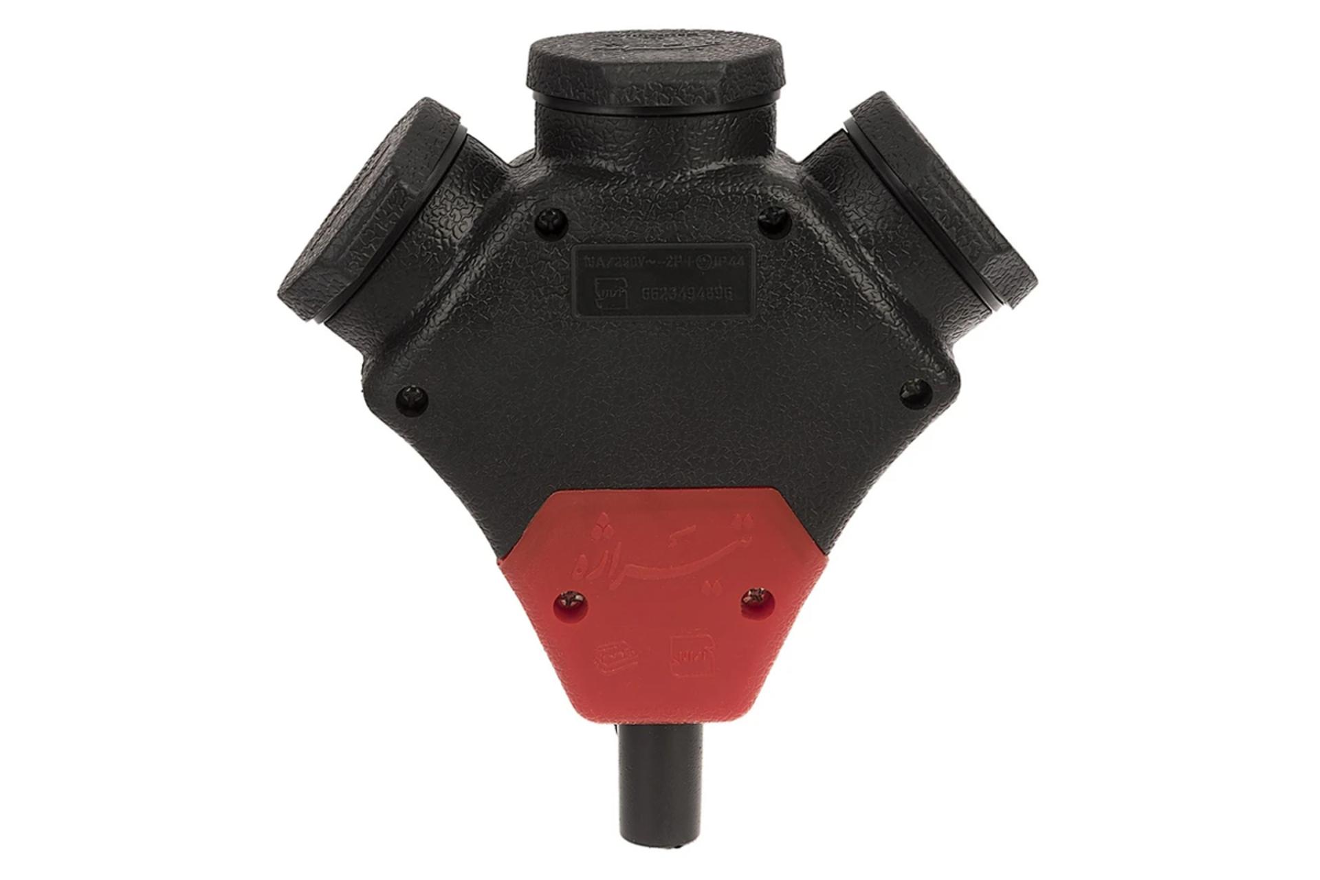 نمای پشت چندراهی برق تیراژه مدل صنعتی سه خانه