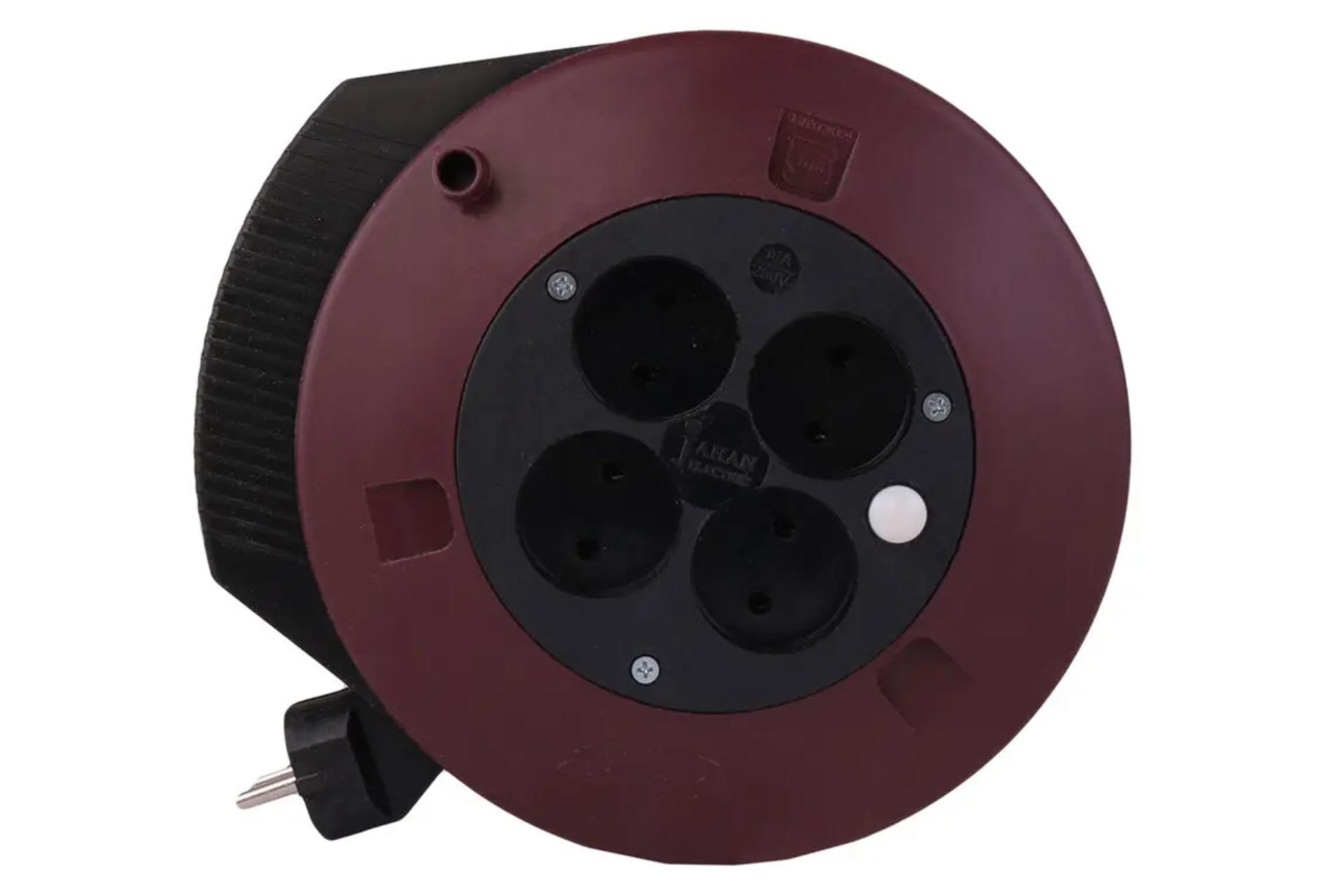 چندراهی برق جهان الکتریک مدل 4 خانه با کابل 8 متر