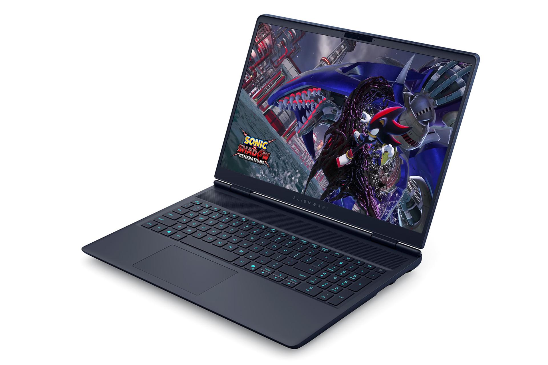 لپ تاپ دل الین ور Dell Alienware 16X Aurora نمای جلو و راست