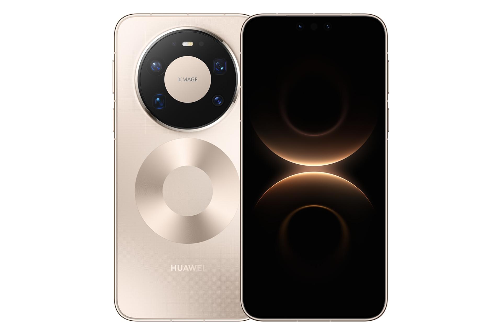 پنل جلو و پشت گوشی موبایل میت 80 پرو مکس هواوی طلایی / Huawei Mate 80 Pro Max