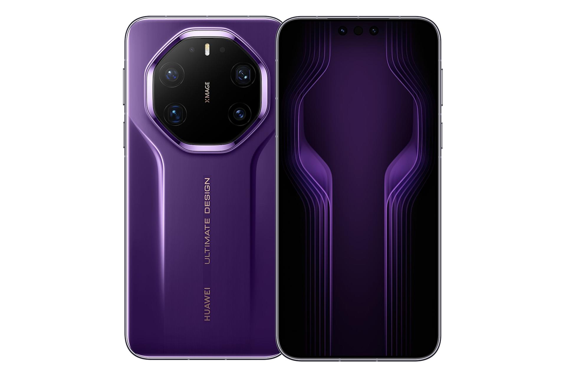 پنل جلو و پشت گوشی موبایل هواوی Huawei Mate 80 RS Ultimate بنفش