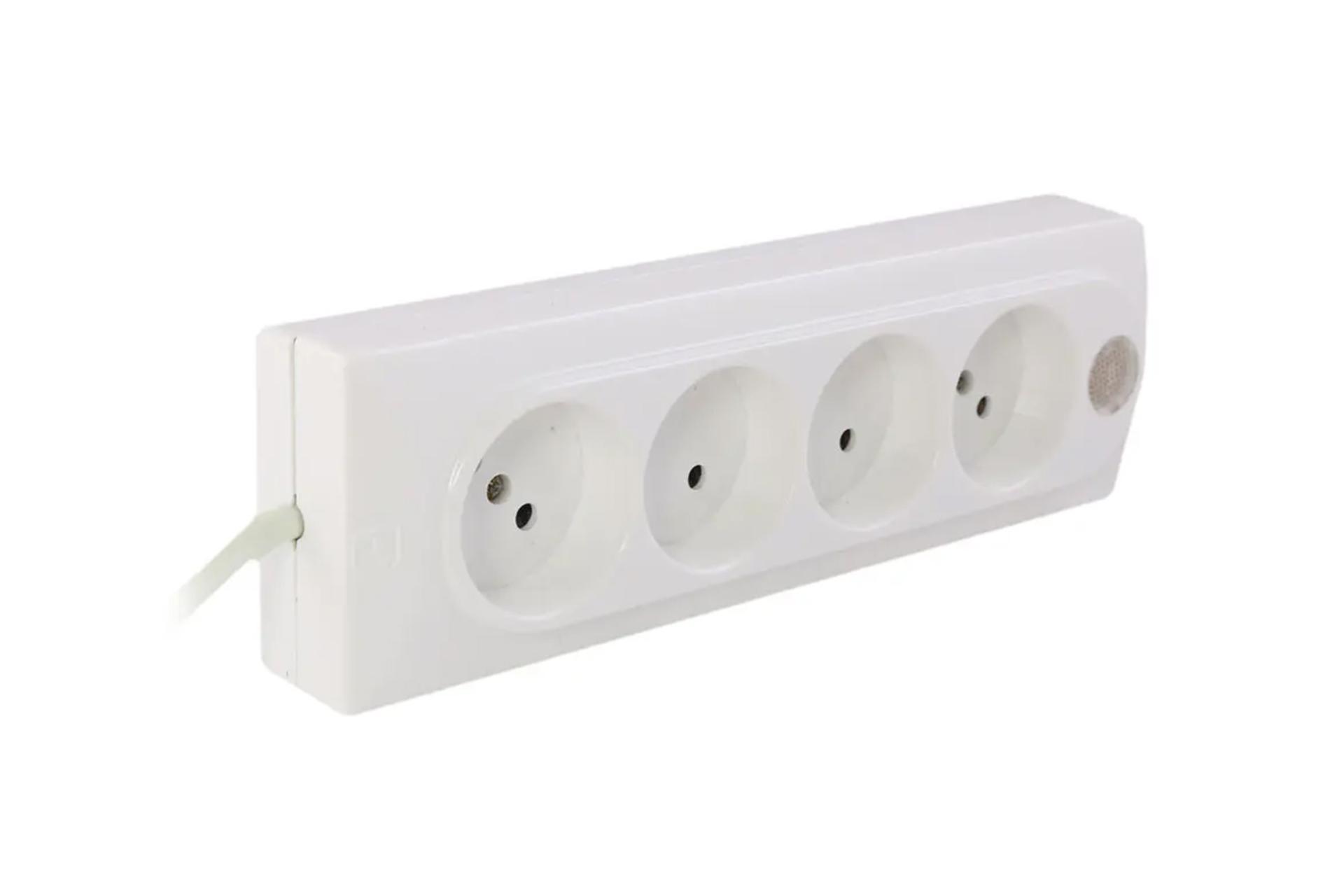 چندراهی برق جهان الکتریک مدل 4 خانه با کابل 3.8 متر