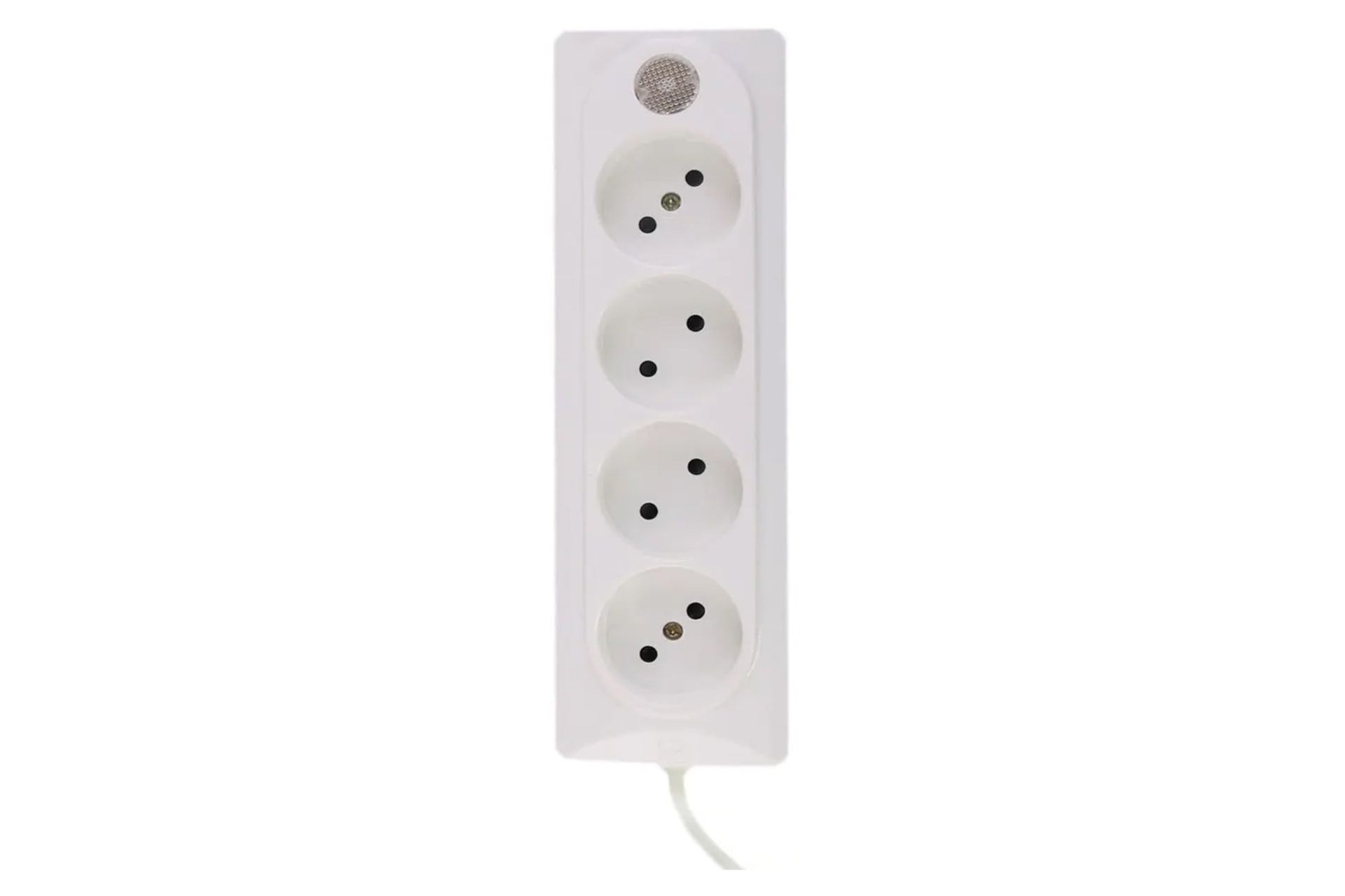 چندراهی برق جهان الکتریک مدل 4 خانه با کابل 3.8 متر نمای بالا