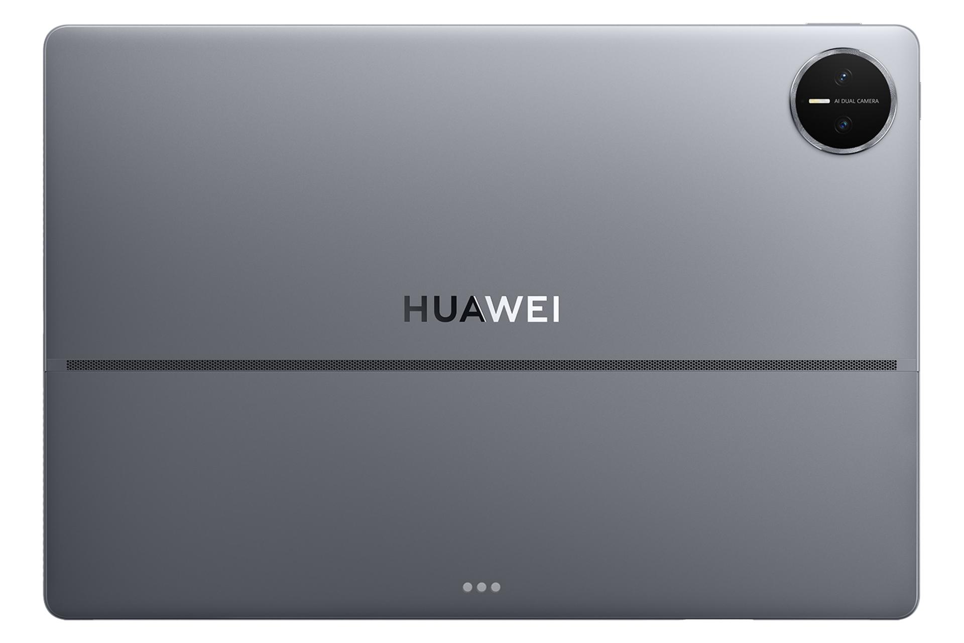 نمای پنل پشت تبلت میت پد اج هواوی / Huawei MatePad Edge با نمایش لوگو و دوربین رنگ خاکستری