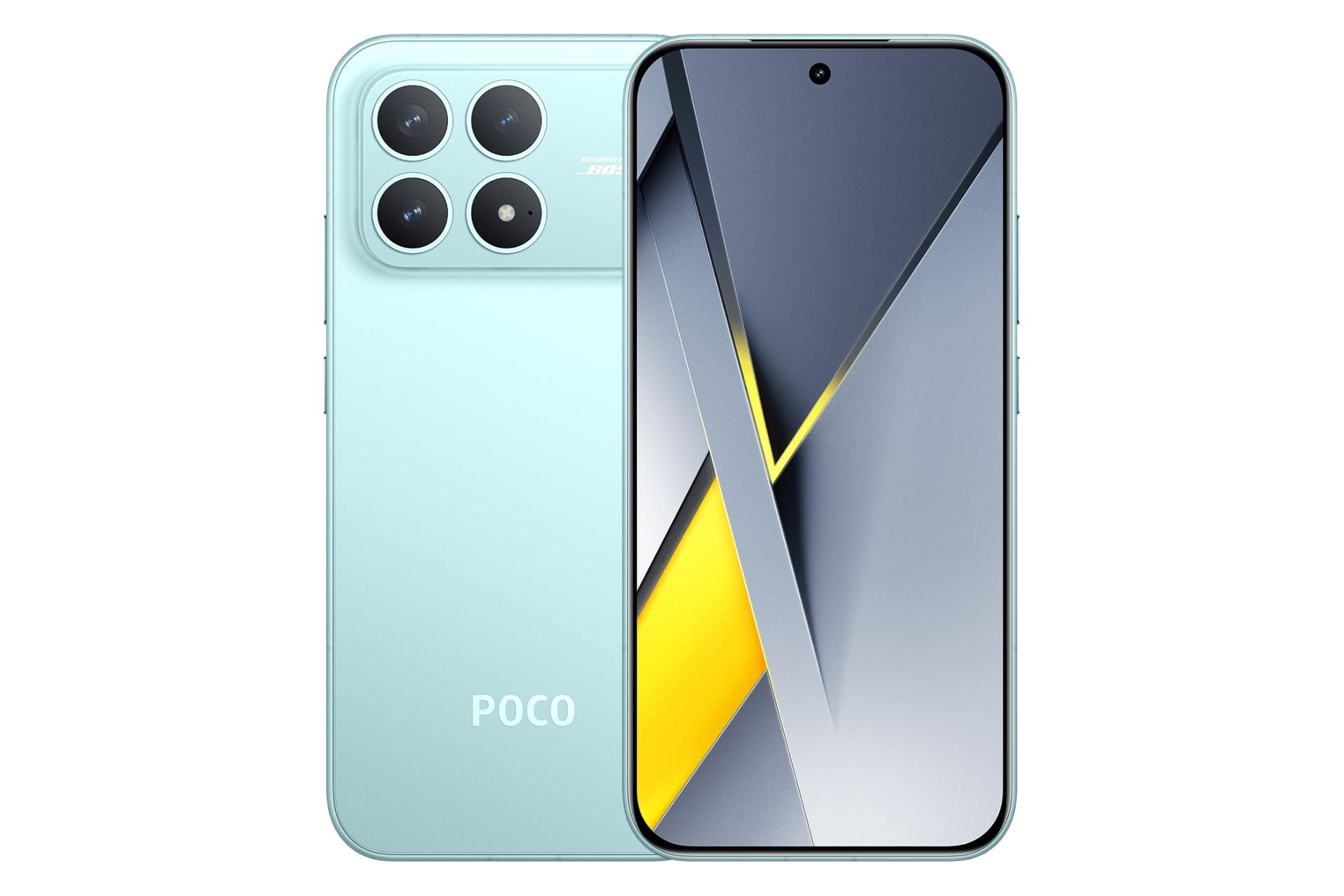 پنل جلو و پشت گوشی موبایل پوکو F8 پرو شیائومی آبی روشن / Xiaomi Poco F8 Pro