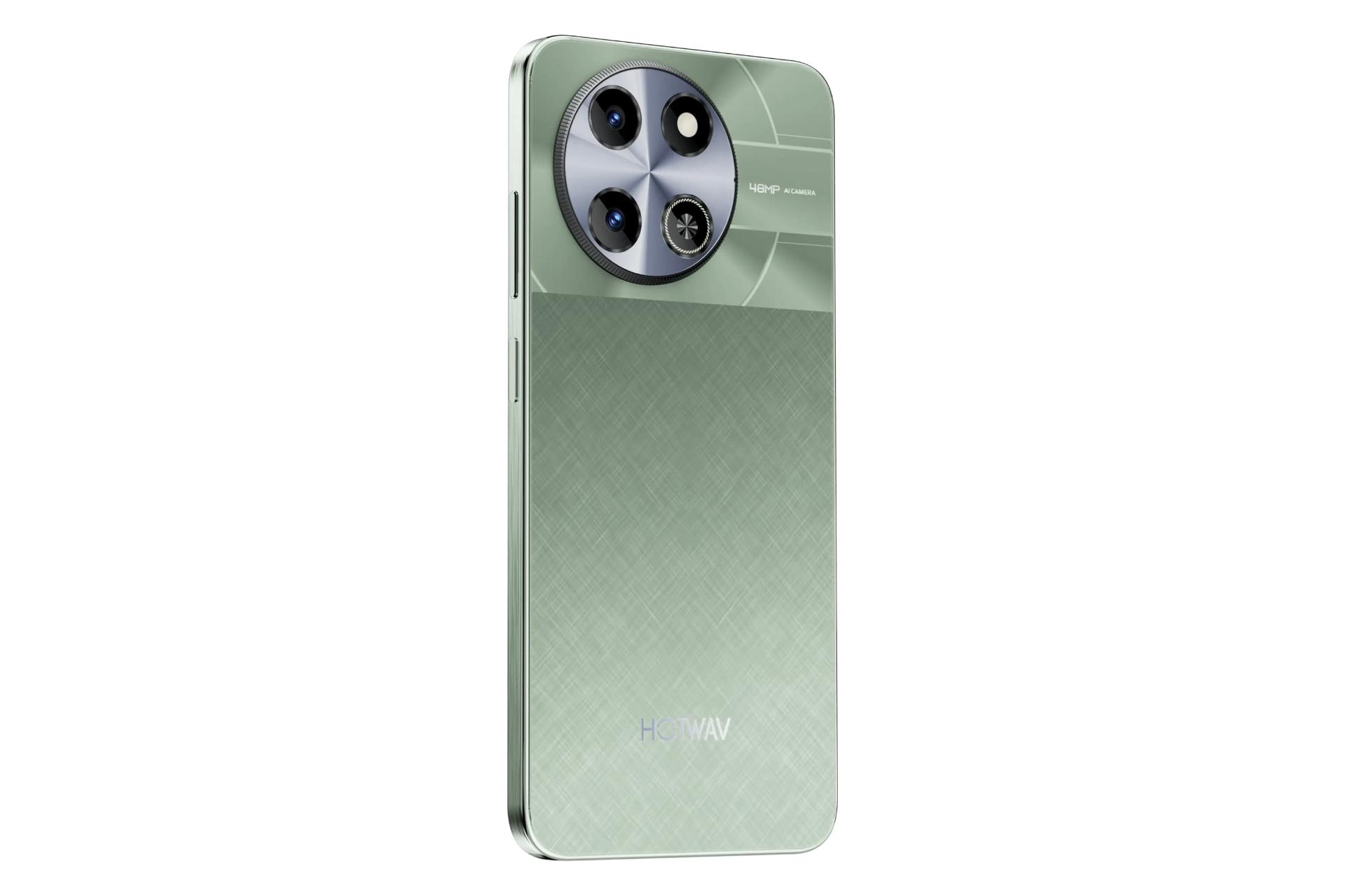 پنل پشت و چینش دوربین گوشی موبایل نوت 18 GT هات ویو سبز / HOTWAV Note 18 GT