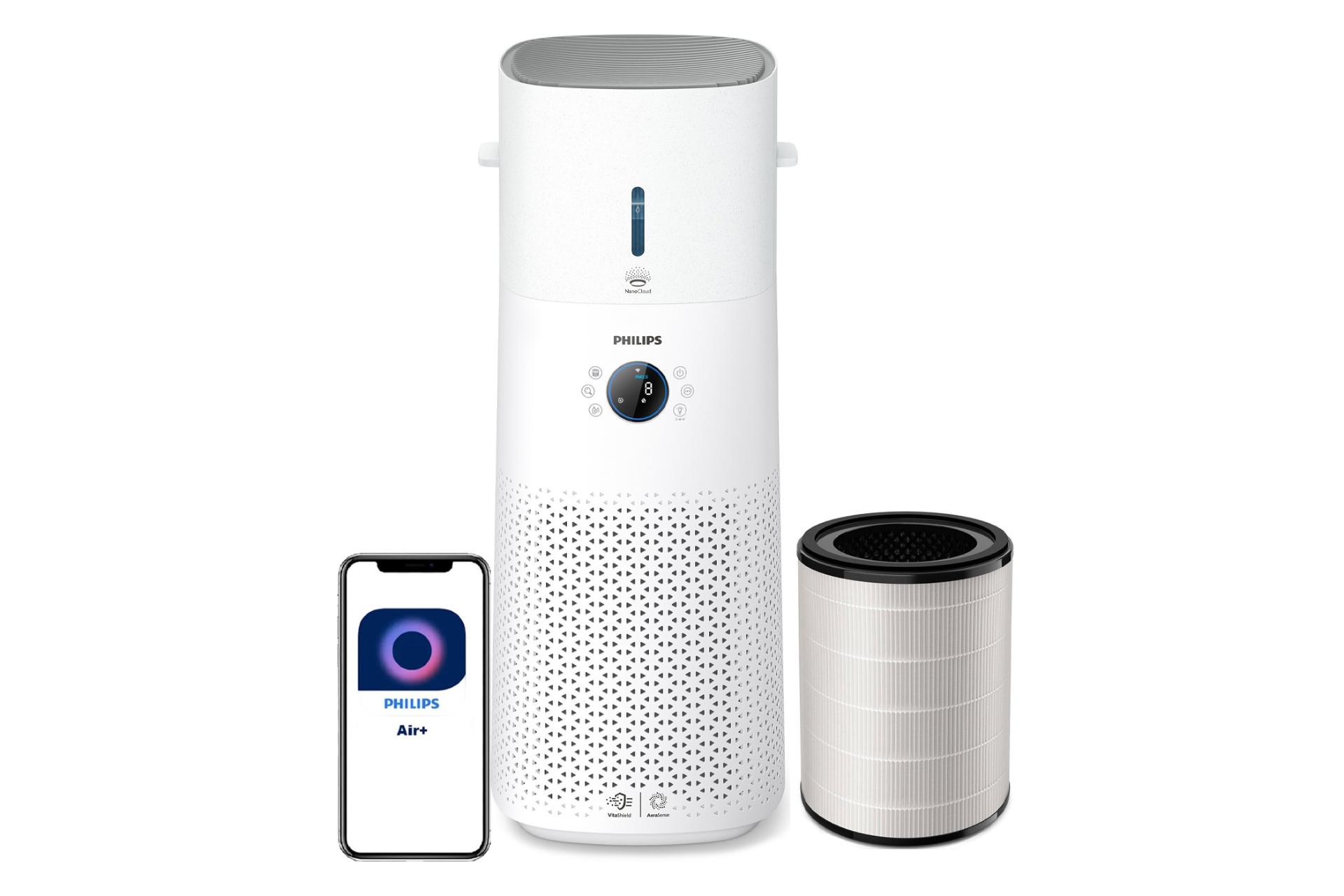 قابلیت‌های هوشمند دستگاه تصفیه هوا فیلیپس AC3737