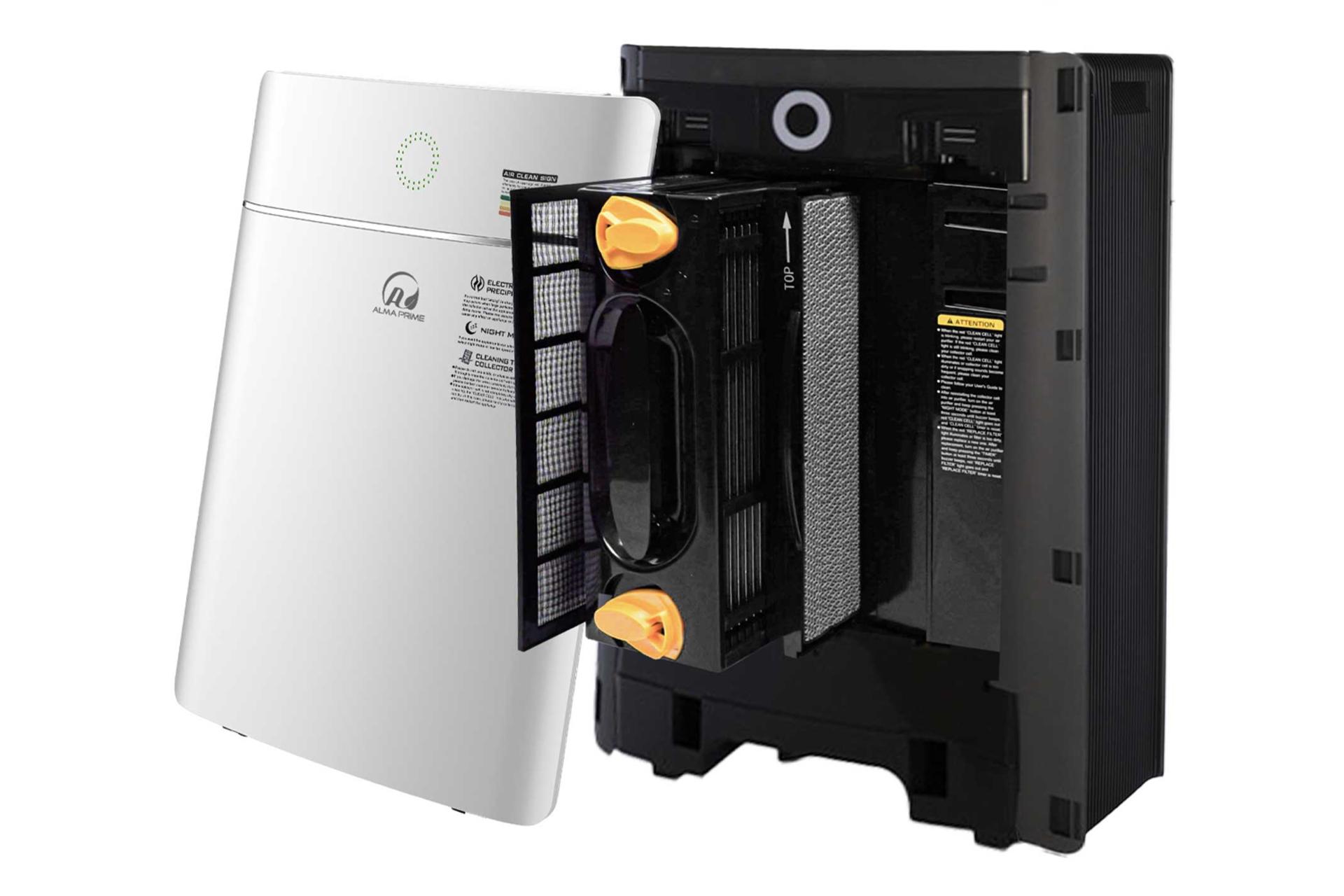 نمای داخل دستگاه تصفیه هوا آلماپرایم AP-332