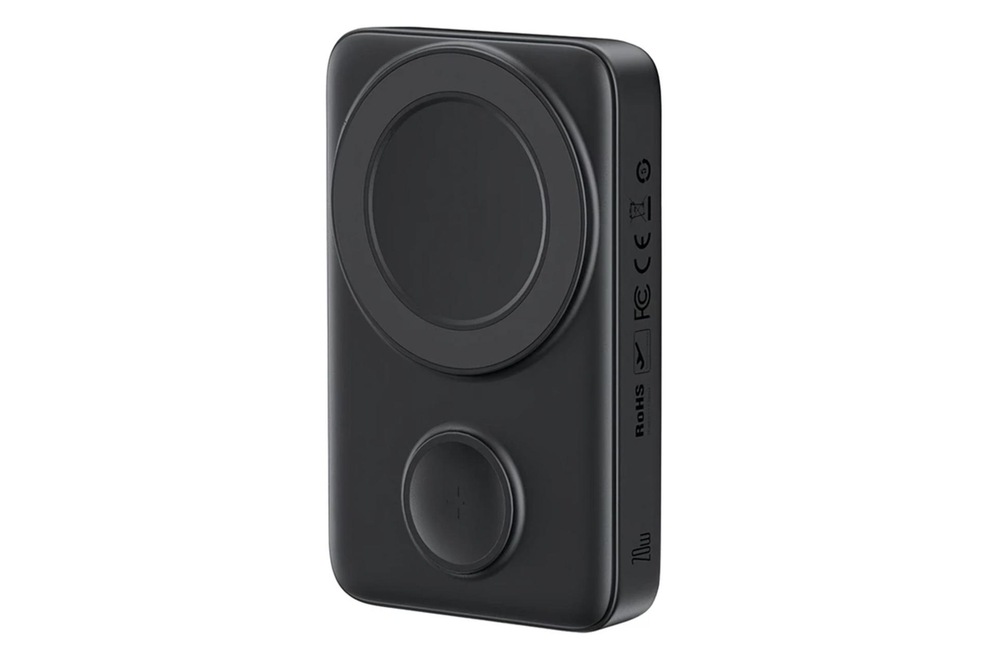 ابعاد و اندازه پاور بانک مک دودو MC-146 با ظرفیت 10000 میلی‌آمپر ساعت و امکان شارژ بی سیم