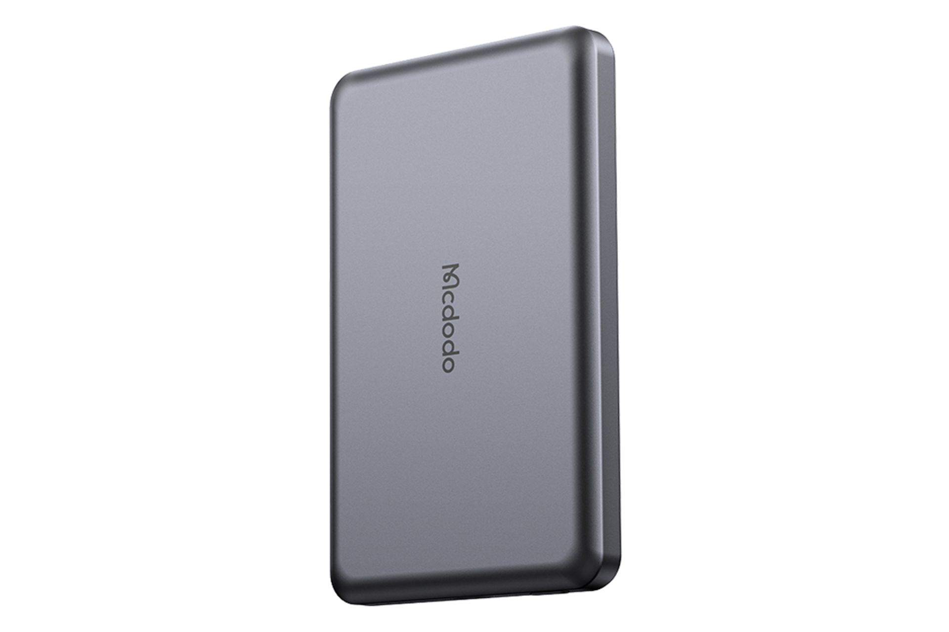 ابعاد و اندازه پاور بانک مک دودو MC-464 با ظرفیت 5000 میلی‌آمپر ساعت و امکان شارژ بی سیم