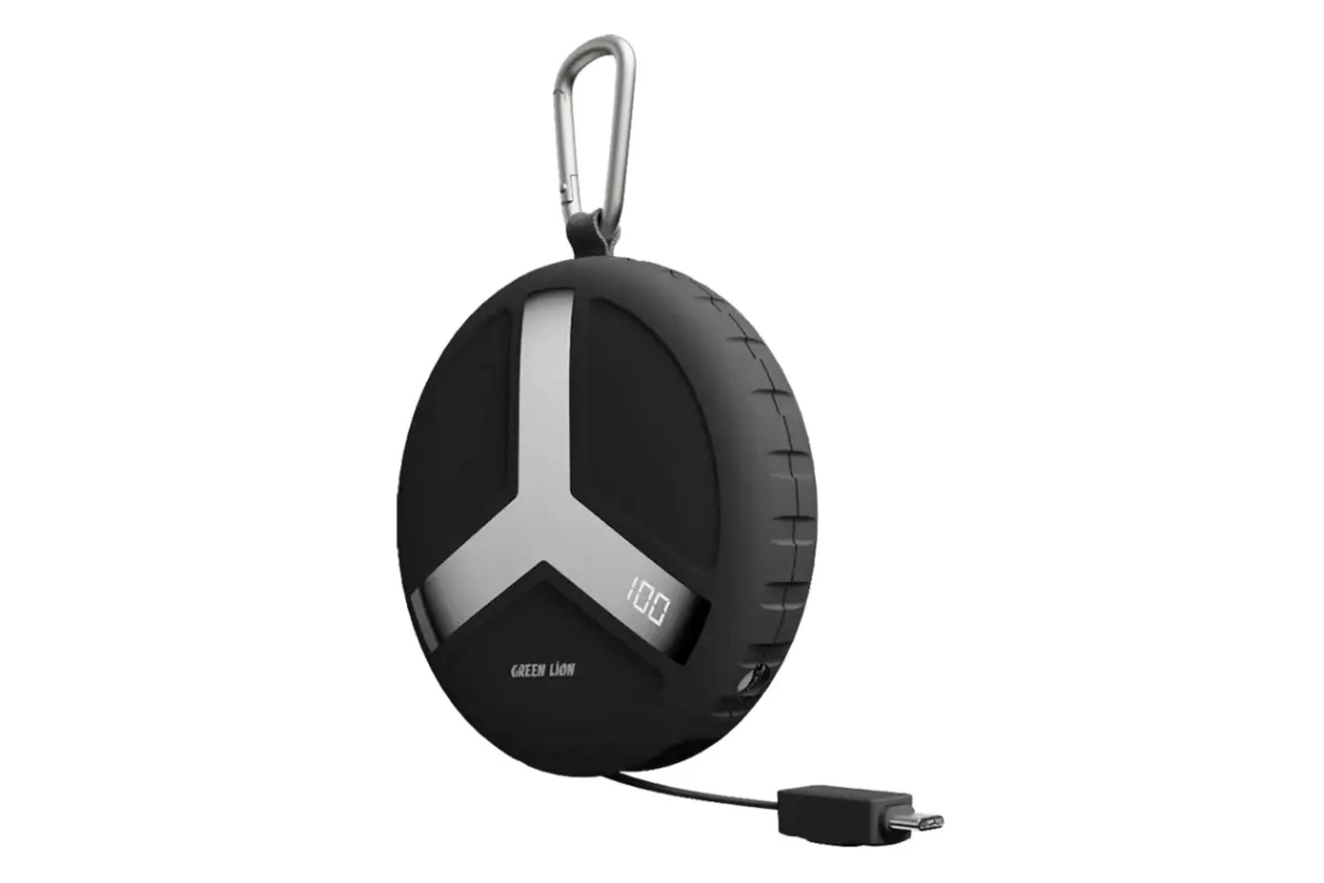 پاور بانک گرین لیون Orbit Charge با ظرفیت 10000 میلی‌آمپر ساعت رنگ مشکی