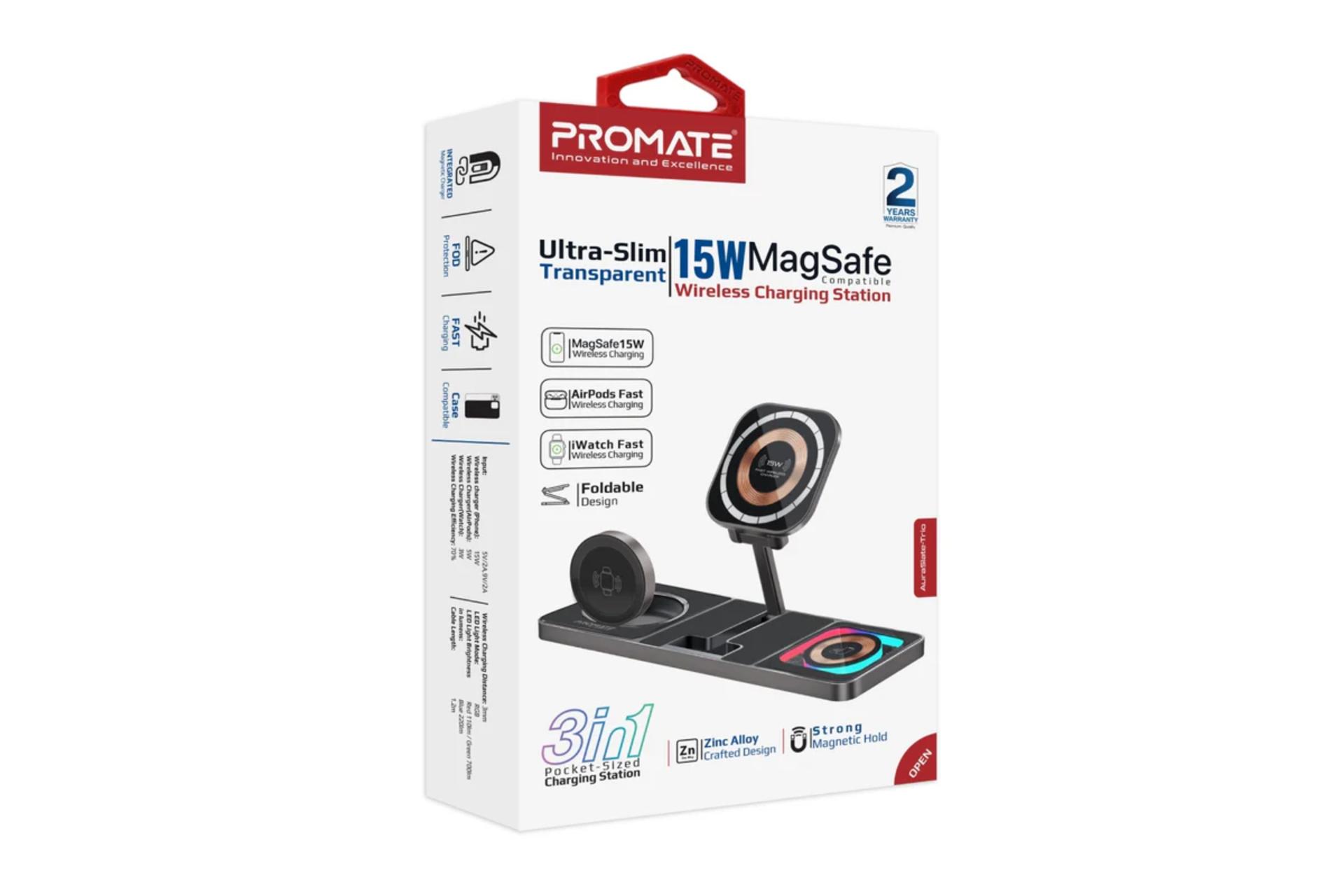 جعبه شارژر پرومیت AuraSlate-Trio