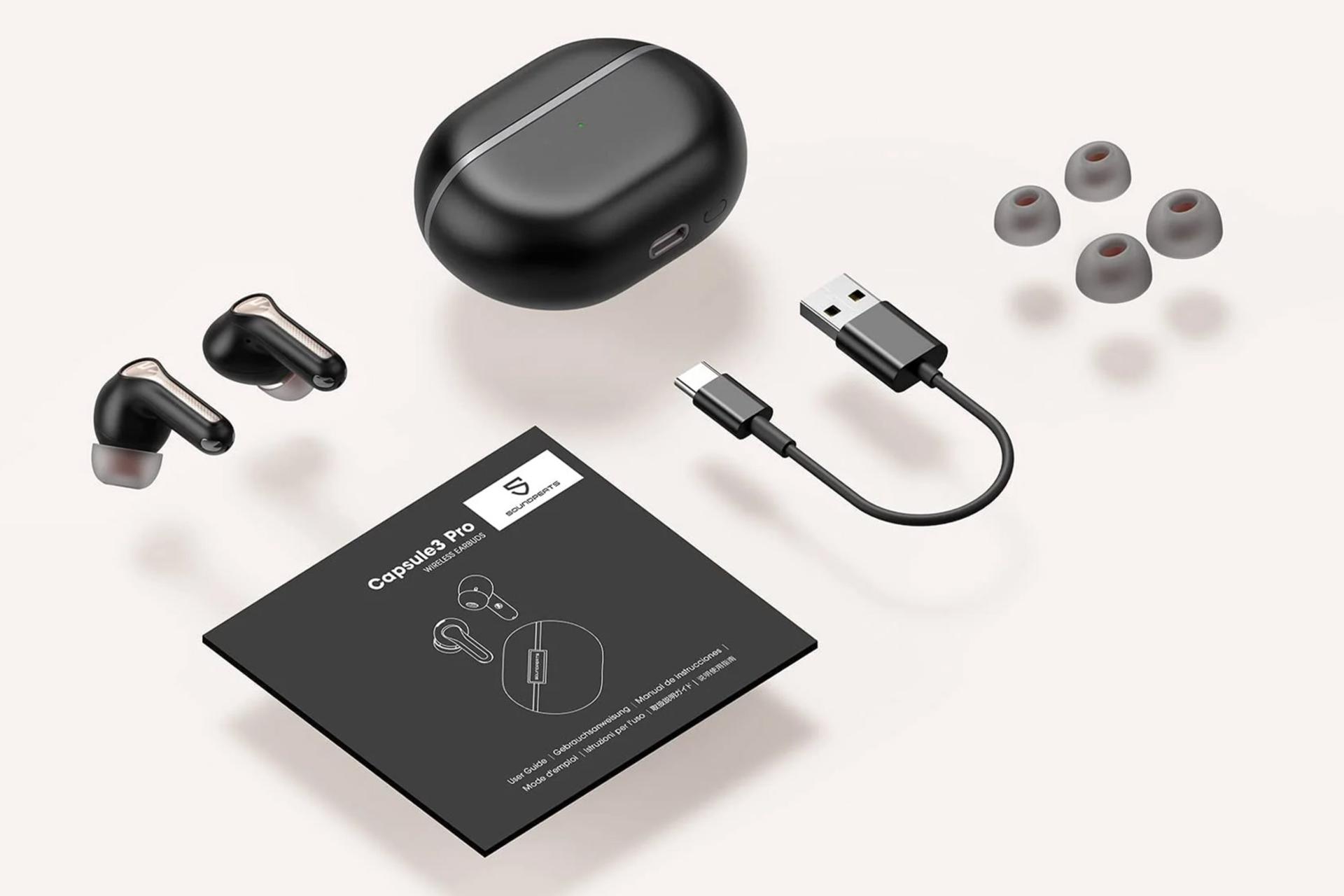 اقلام همراه هدفون ساوندپیتز Capsule3 Pro