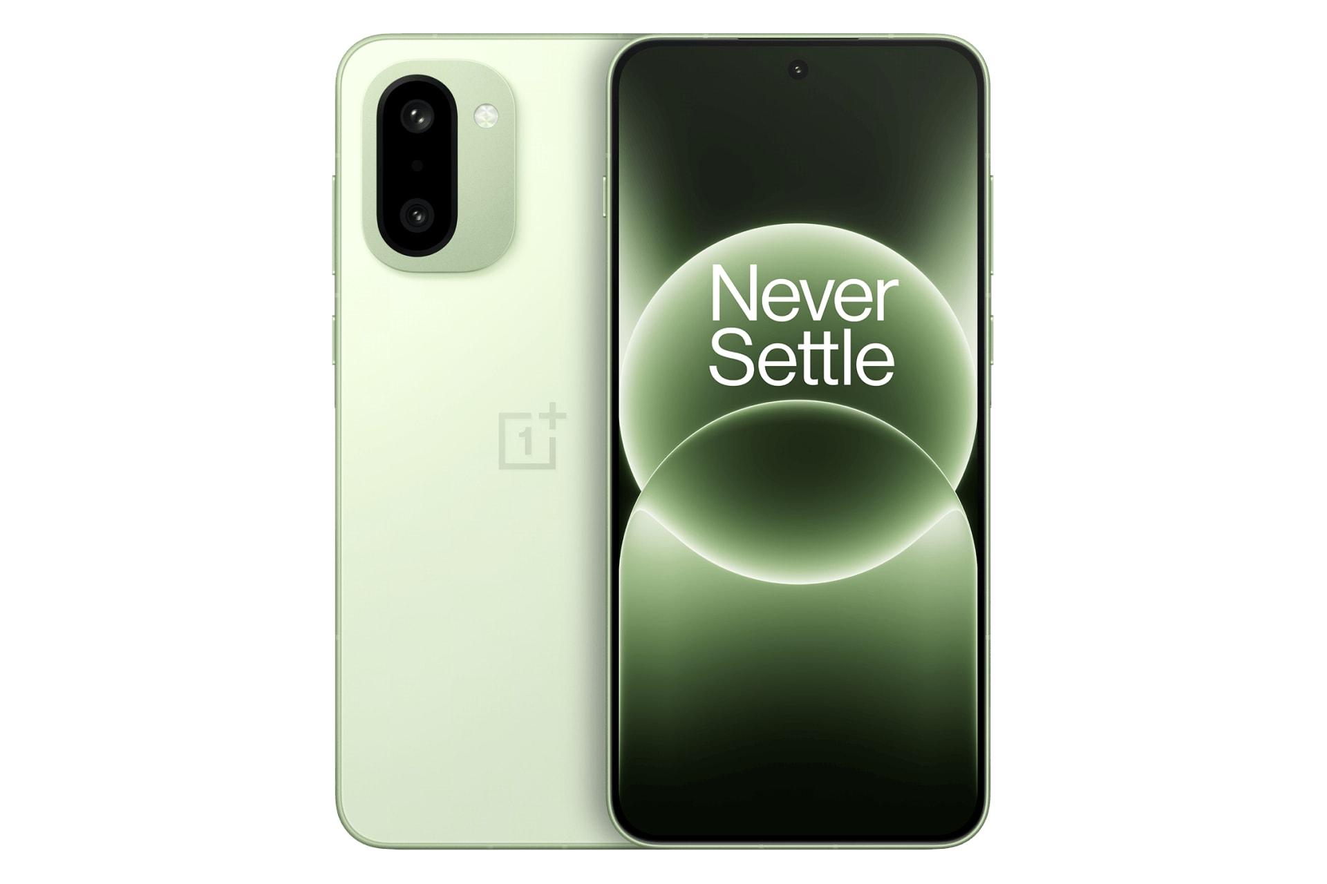 پنل جلو و پشت گوشی موبایل وان پلاس OnePlus Ace 6T سبز روشن