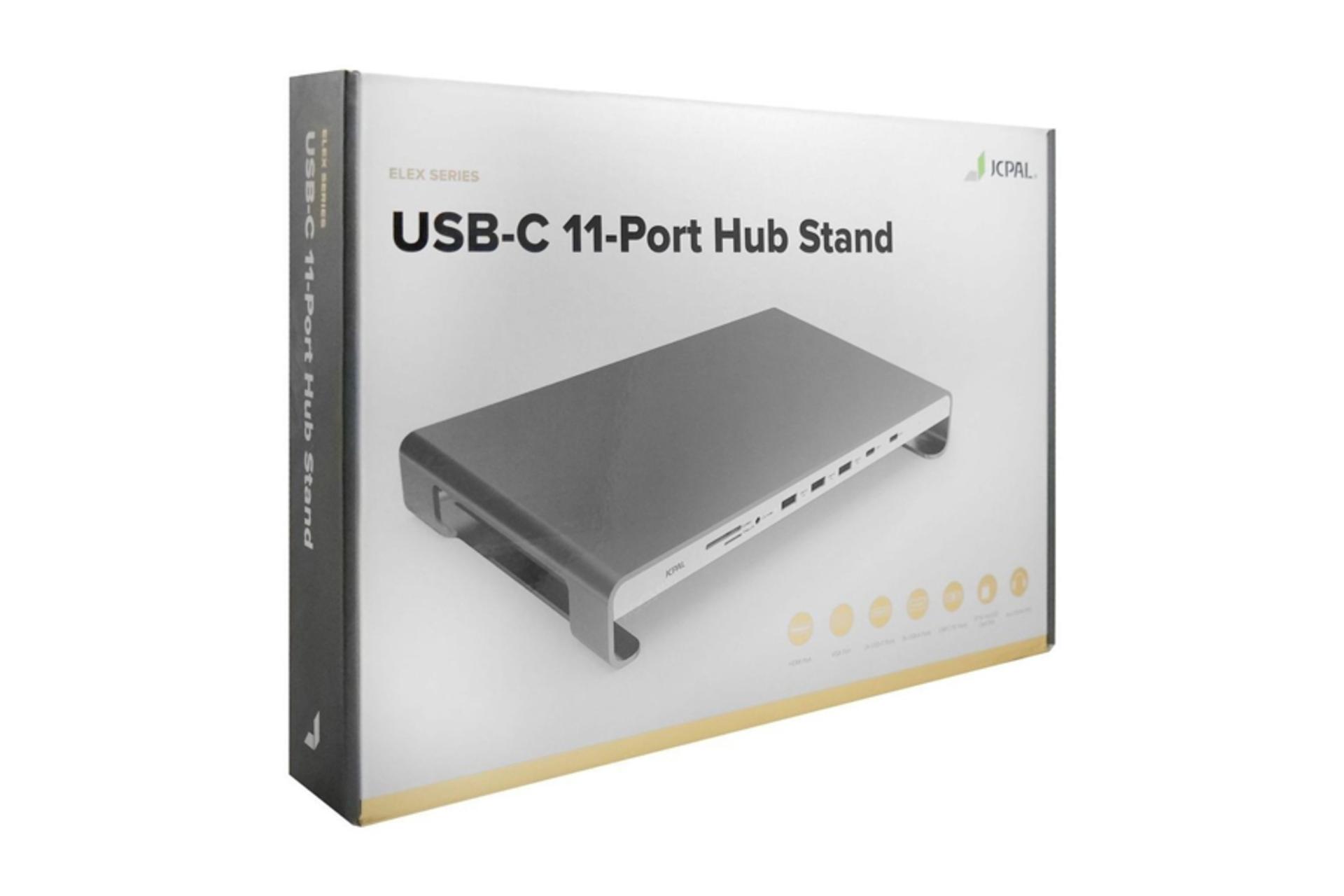 جعبه هاب USB هاب USB-C جی سی پال 11 پورت مدل JCP6227