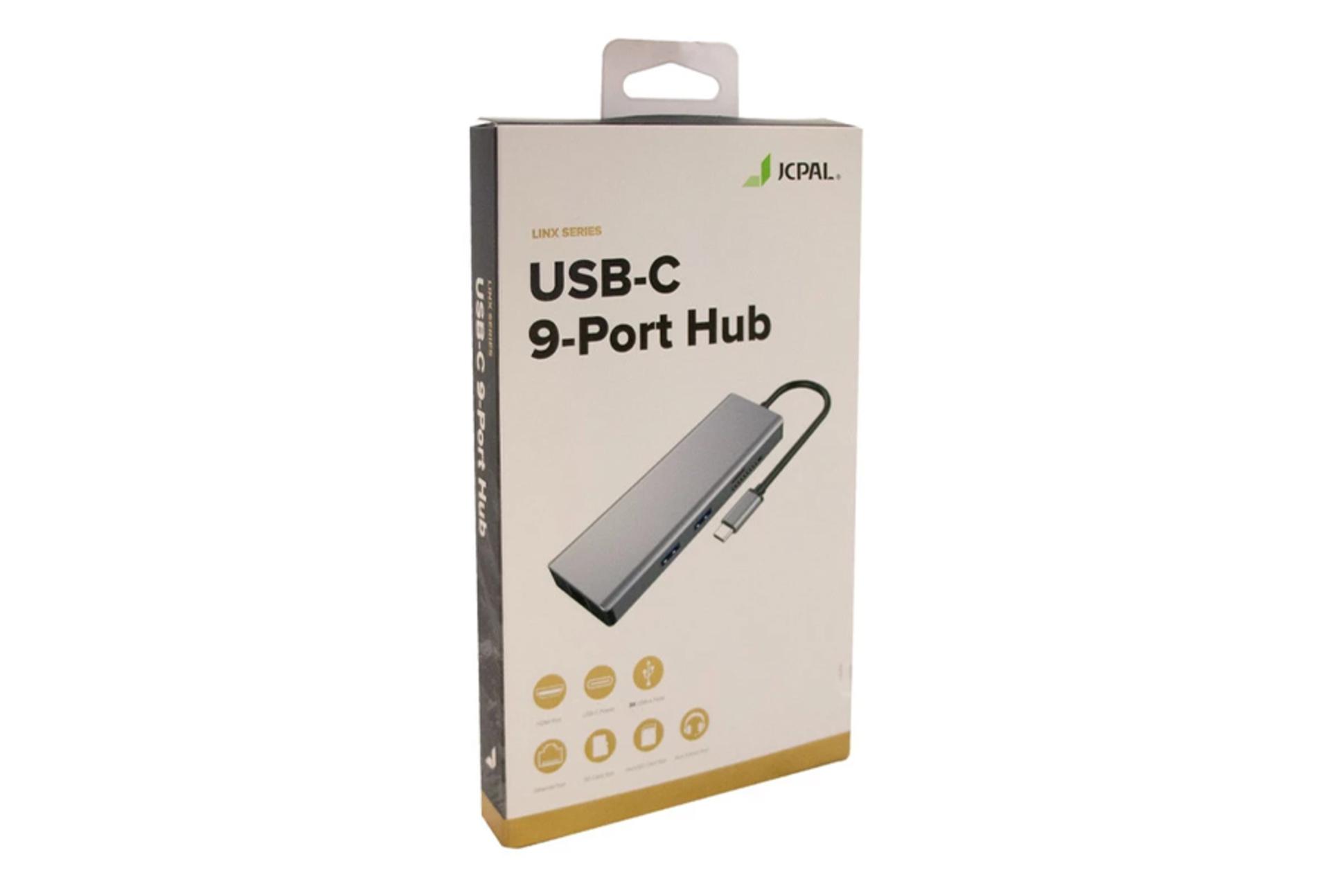 جعبه هاب USB هاب USB-C جی سی پال 9 پورت مدل JCP6179