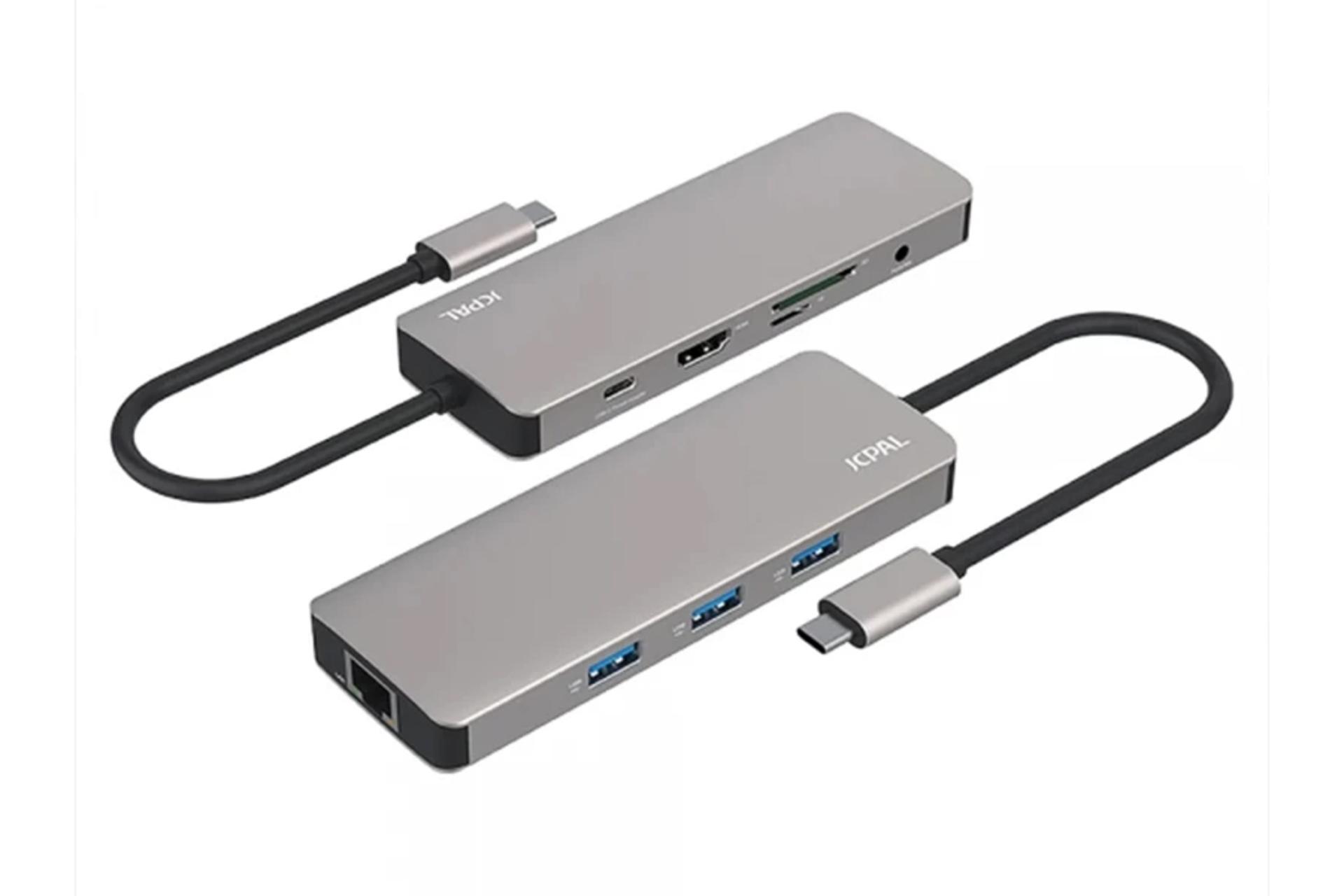 هاب USB هاب USB-C جی سی پال 9 پورت مدل JCP6179