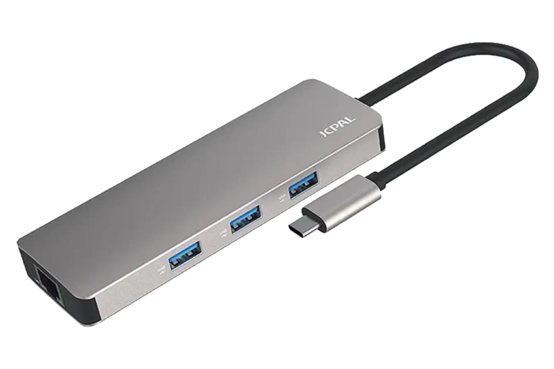 کانکتور هاب USB هاب USB-C جی سی پال 9 پورت مدل JCP6179